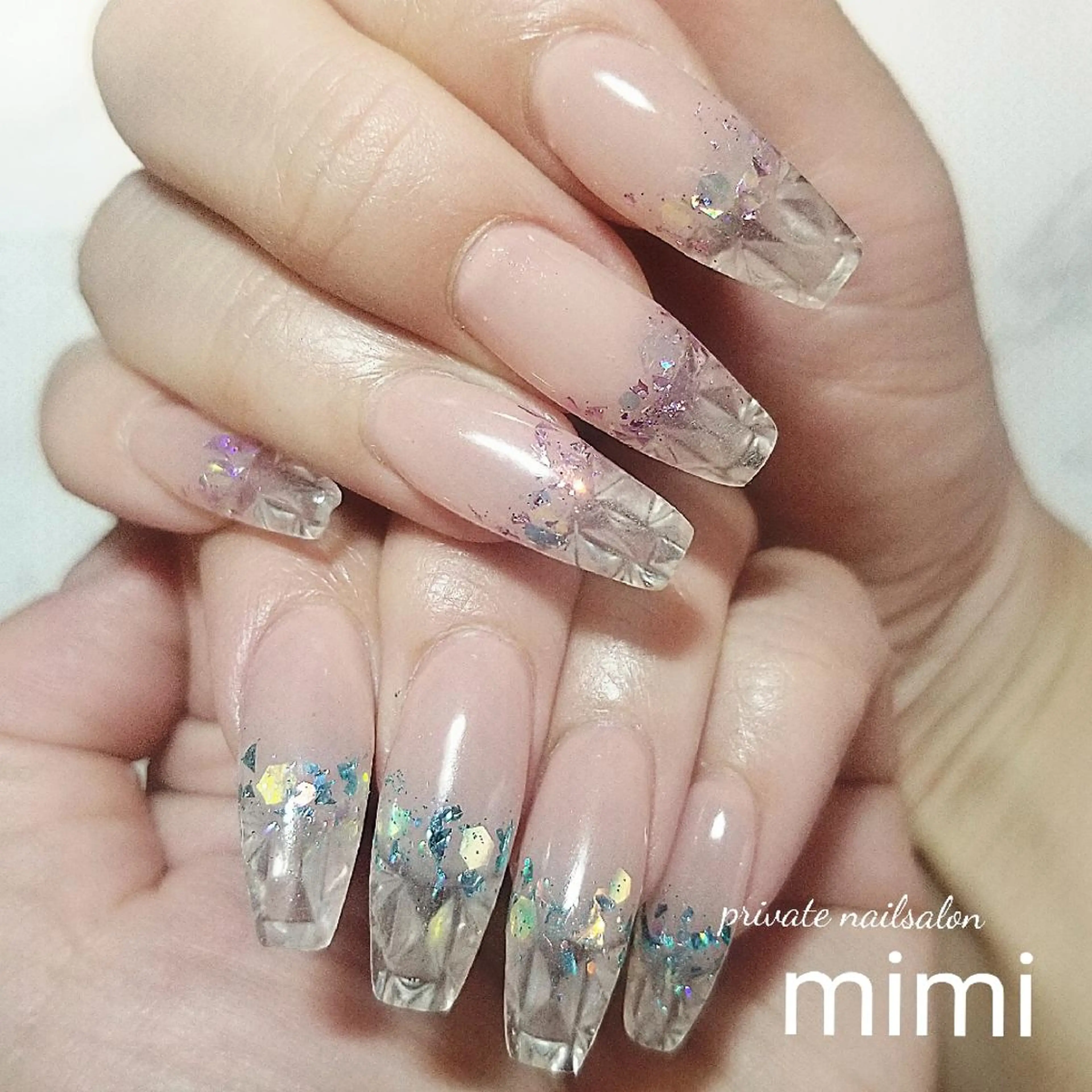 ネイル キラキラネイル スカルプネイル ハンドネイル 博多ネイル ｍｉｍｉのネイルデザイン
