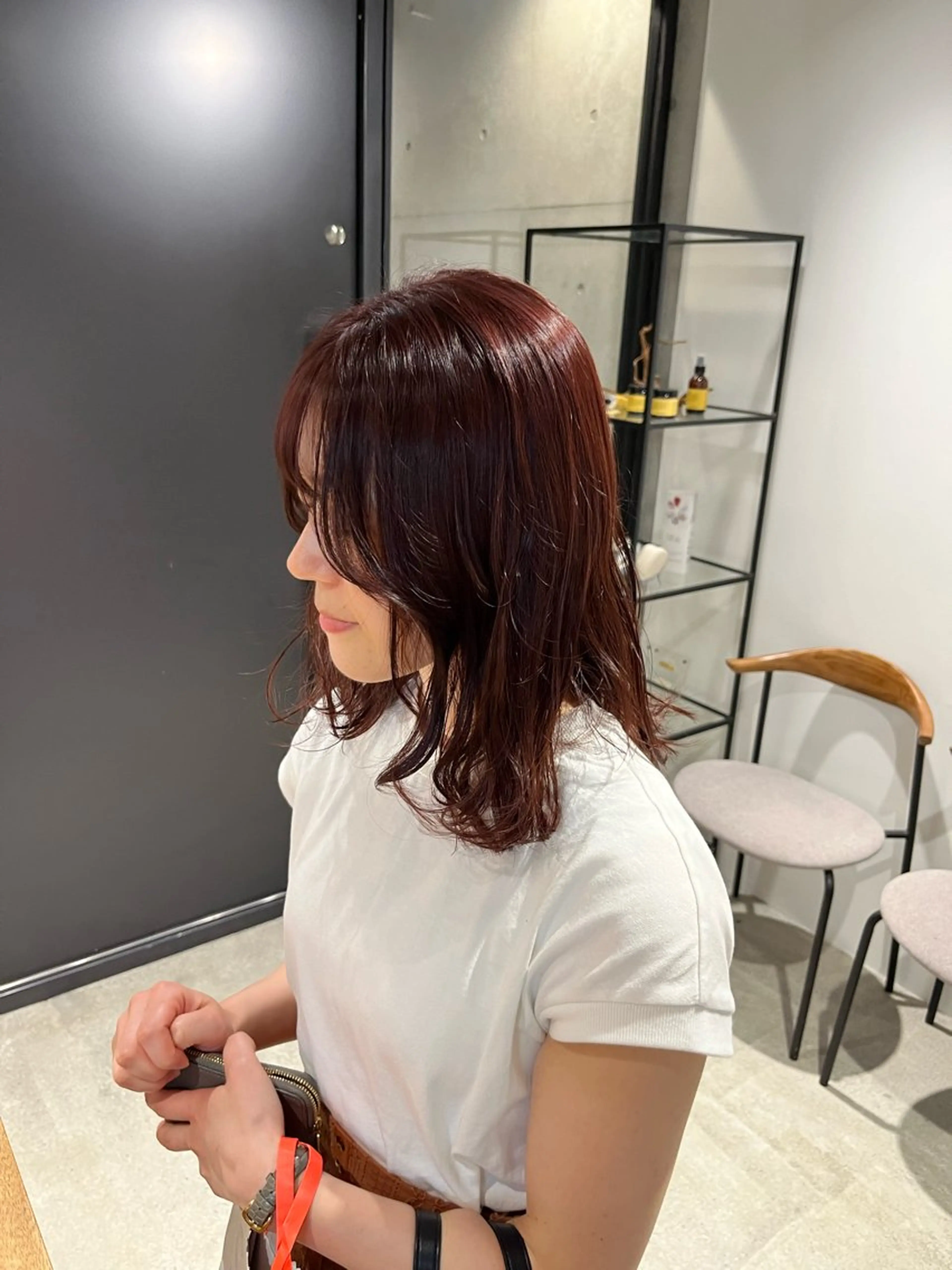 ミディアム カット ヘアカラー トリートメント 佐藤 将斗のヘアスタイル