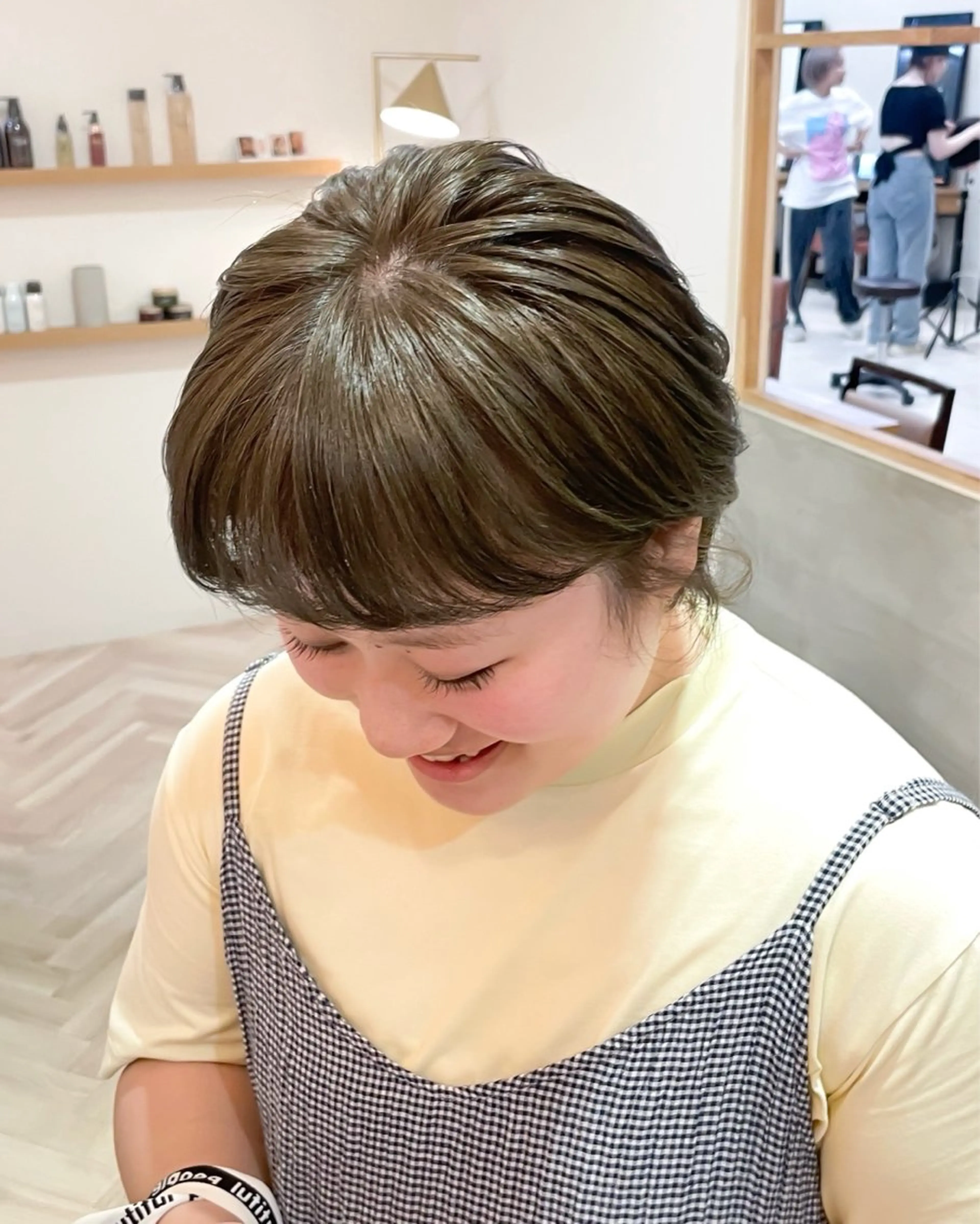 ショート ヘアカラー 似合わせ/透明感 /レイヤー/りほ🤍のヘアスタイル