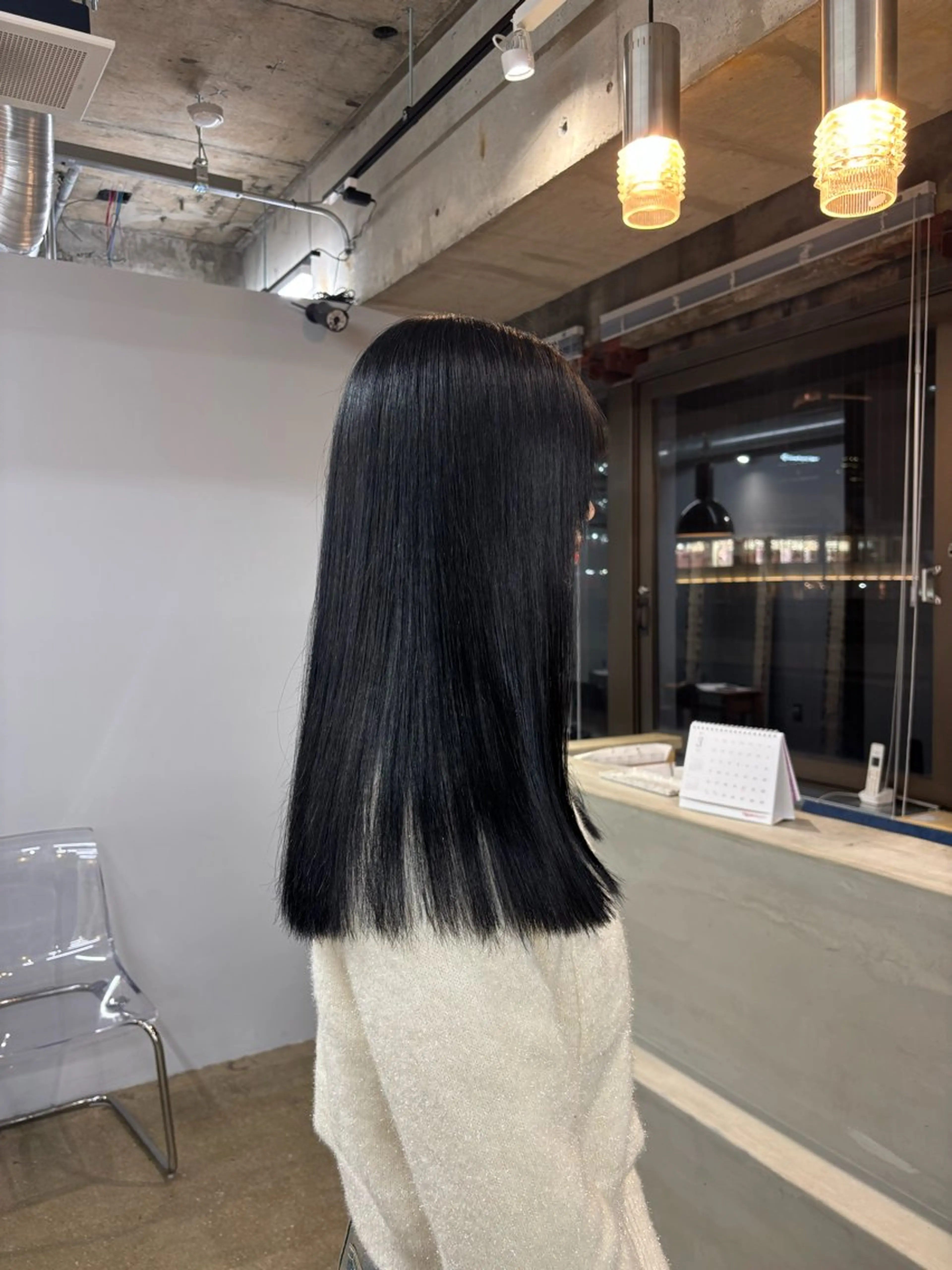 セミロング トリートメント ヘアカラー トリートメント 桂 奈穂のヘアスタイル