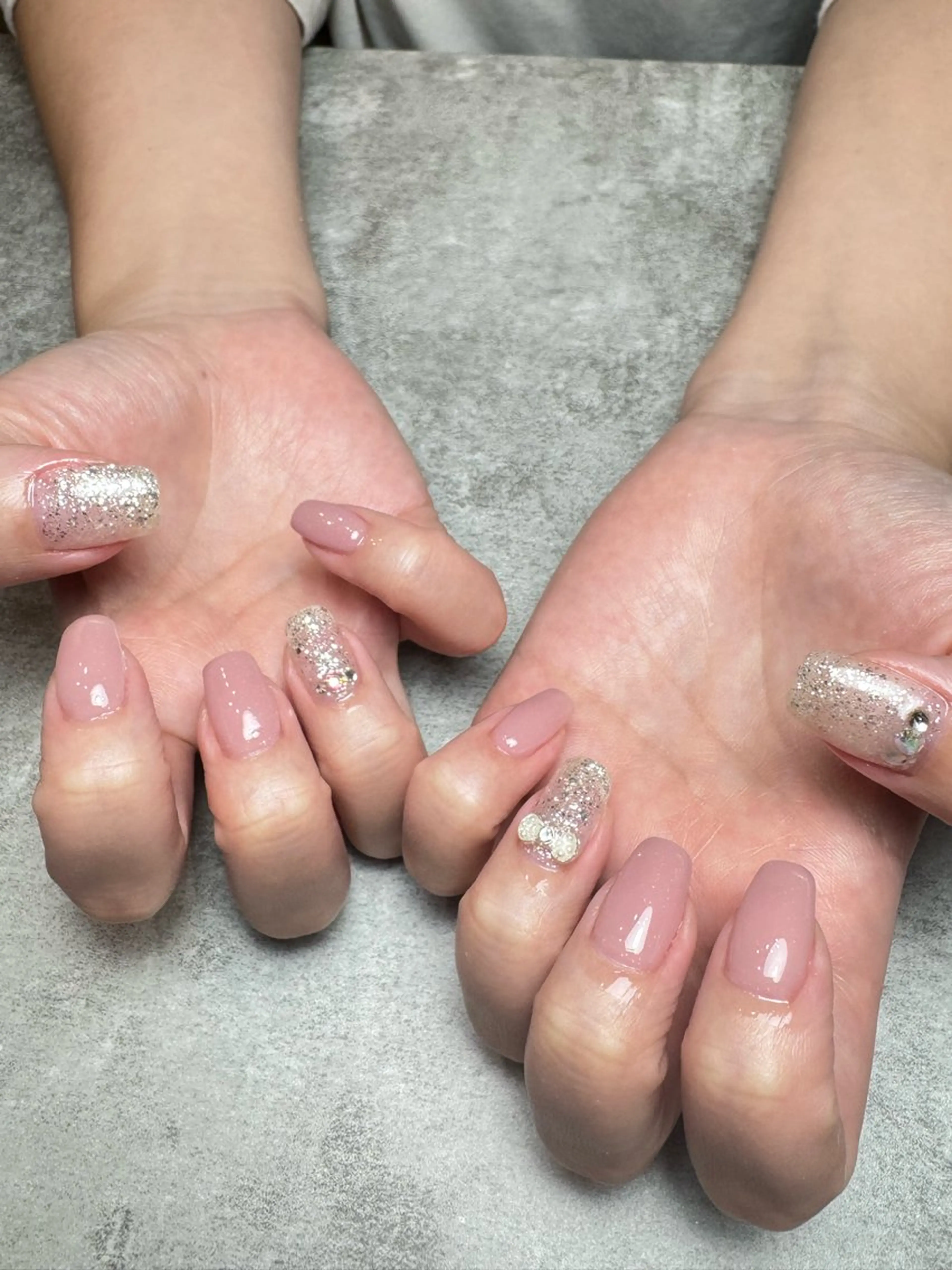 ネイル 持ち込み ワンカラーネイル ハンドネイル MATATABI. kumiのネイルデザイン