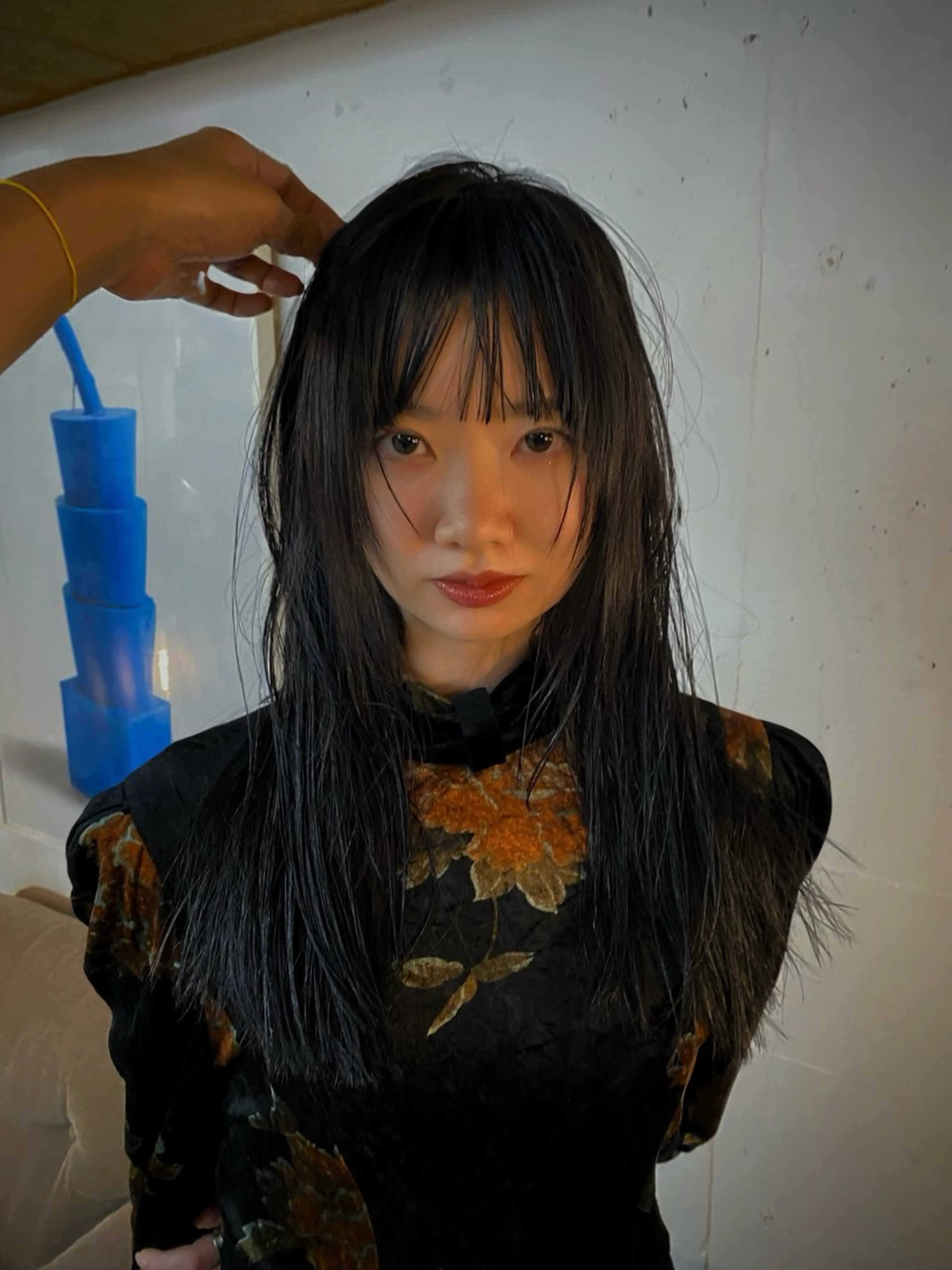 セミロング カラー カット ヘアカラー KEI gattacaのヘアスタイル