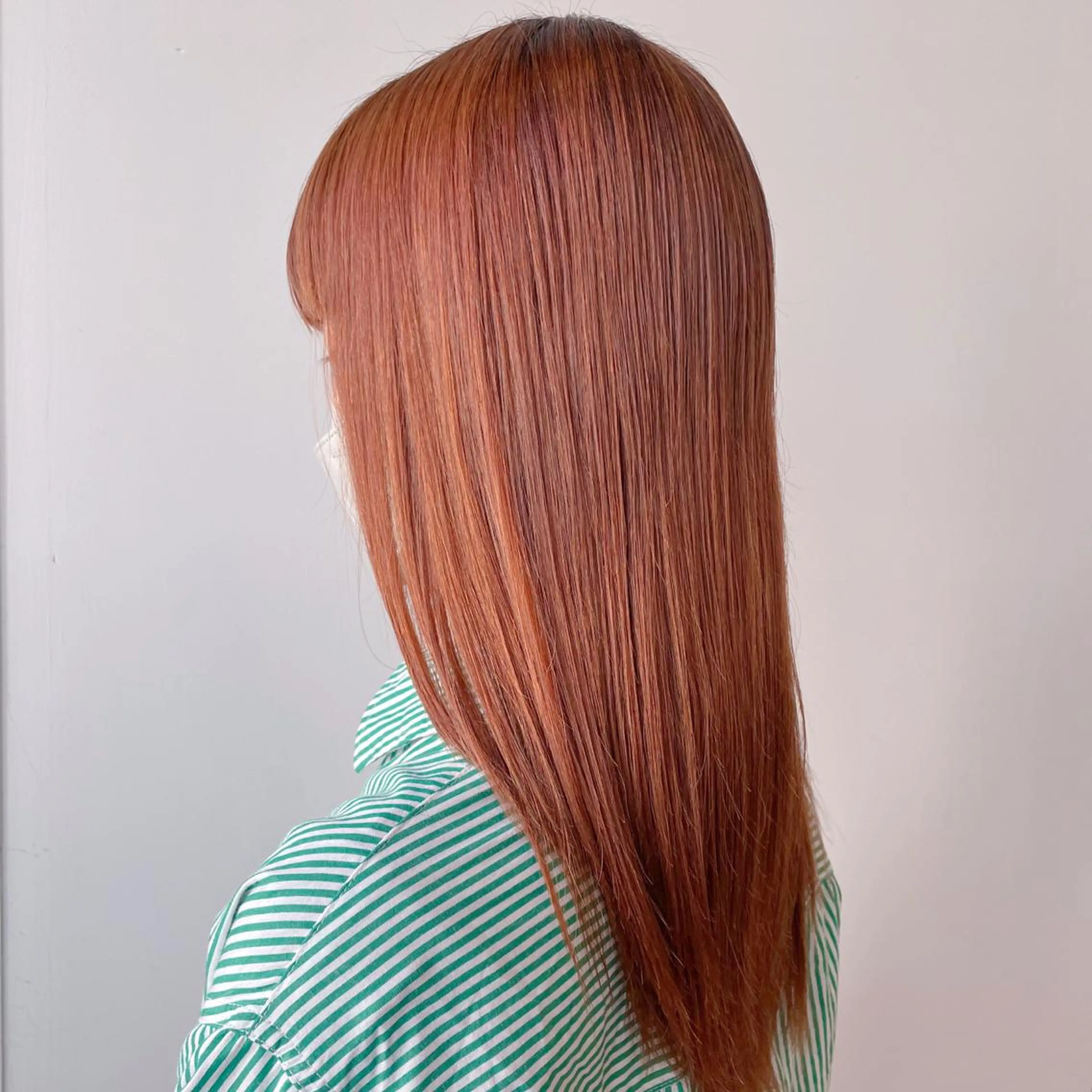 ロング カラー ブラウンカラー オレンジ オレンジブラウン トリートメント はじめてパーマ/ 親しみやすさ/さくらのヘアスタイル