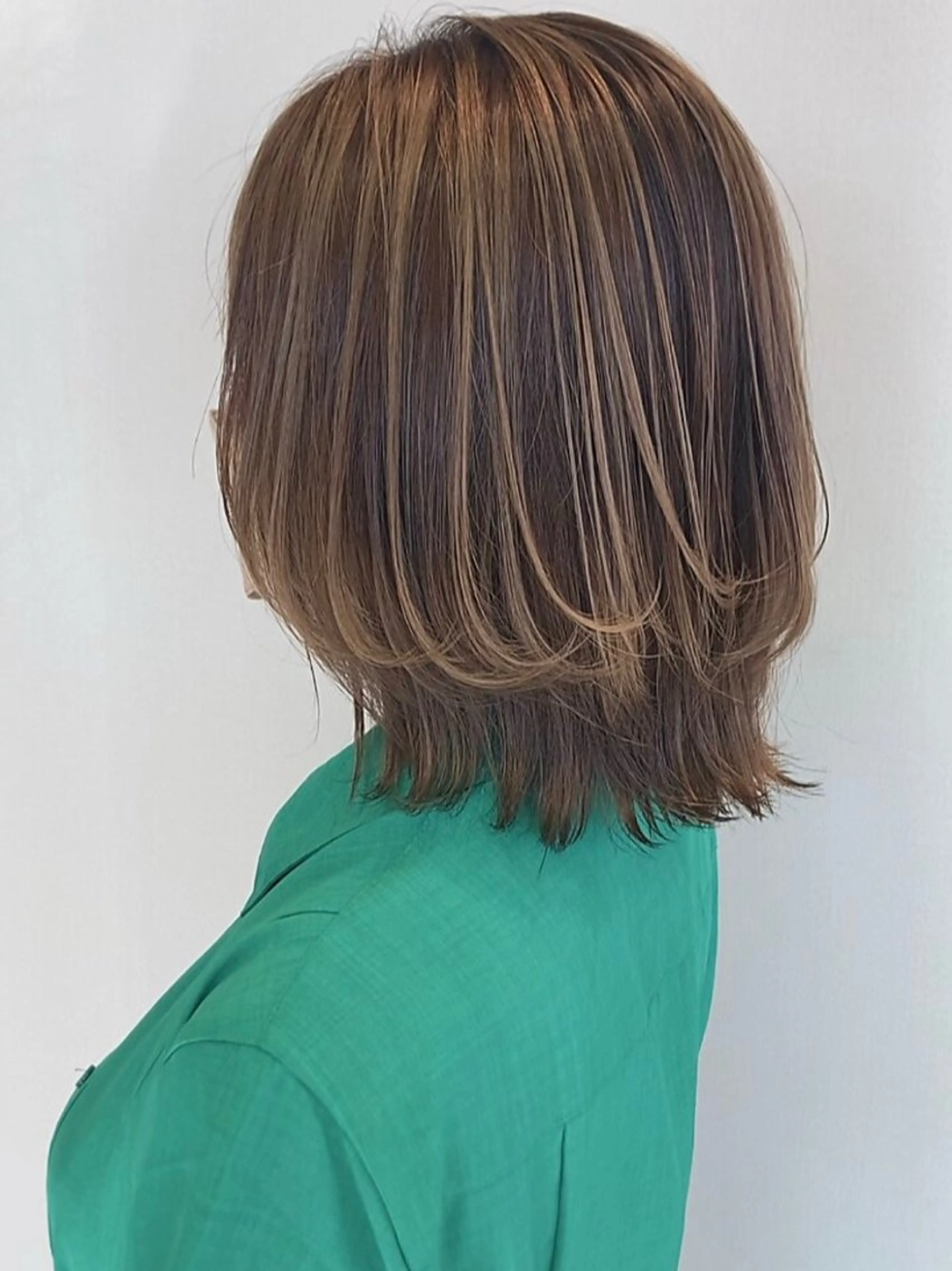 ミディアム カラー Hair&Make ange 中野店のヘアスタイル
