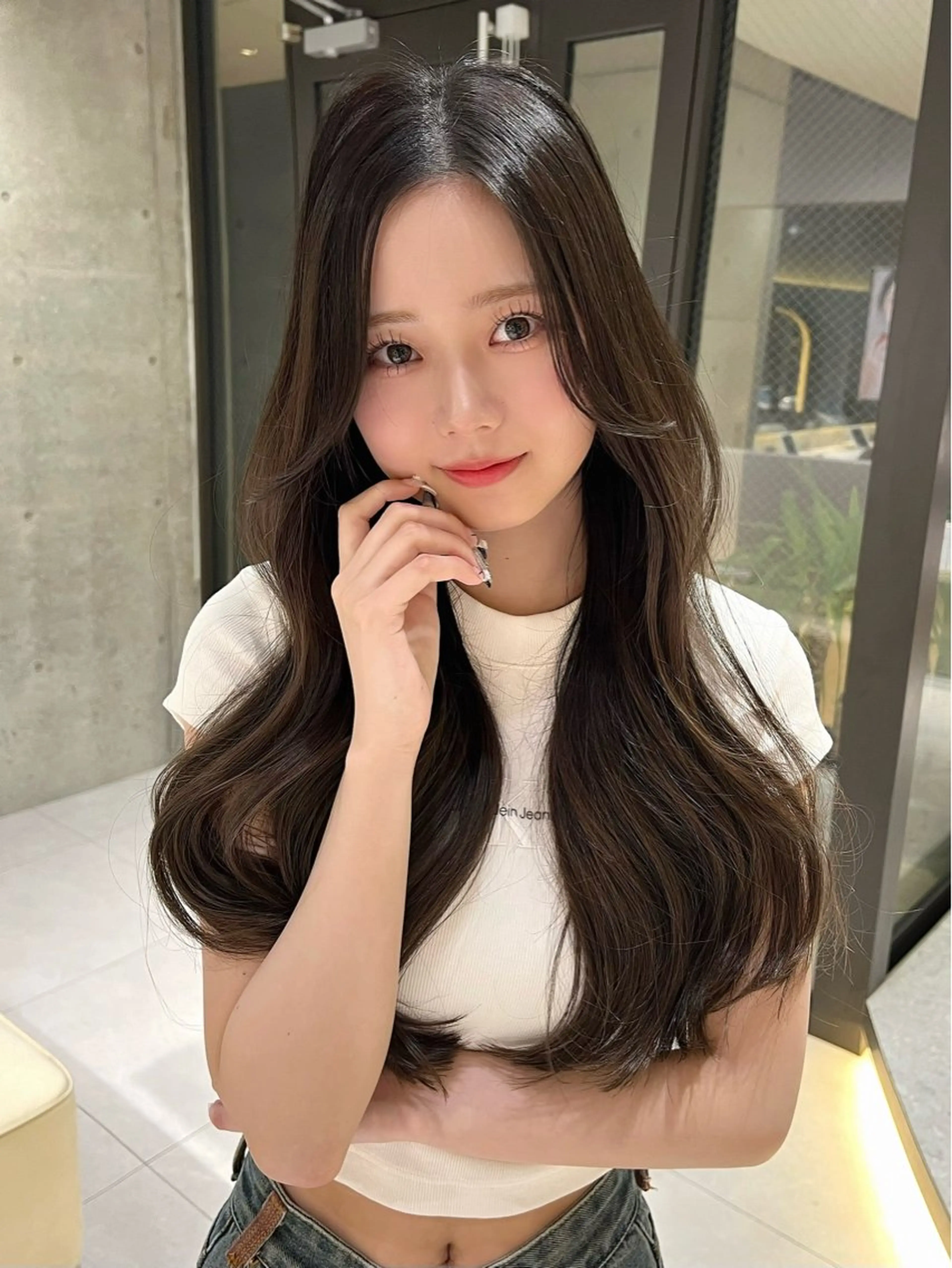 ロング カラー カット ヘアカラー トリートメント 地毛風縮毛矯正 ☘️松井　傑のヘアスタイル