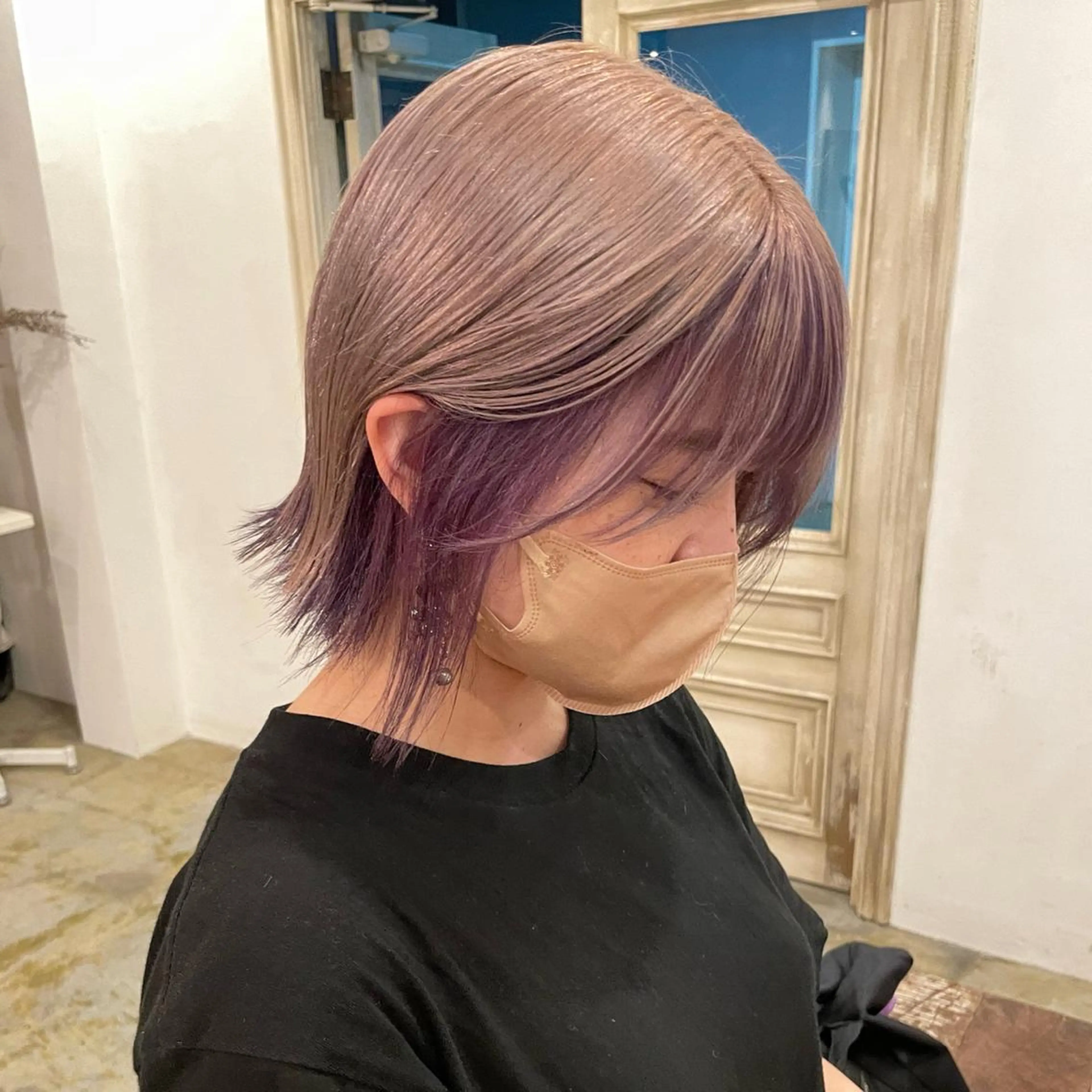ショート カラー インナーカラー ヘアカラー 北田 美琴 / 柔らかいカラーのヘアスタイル