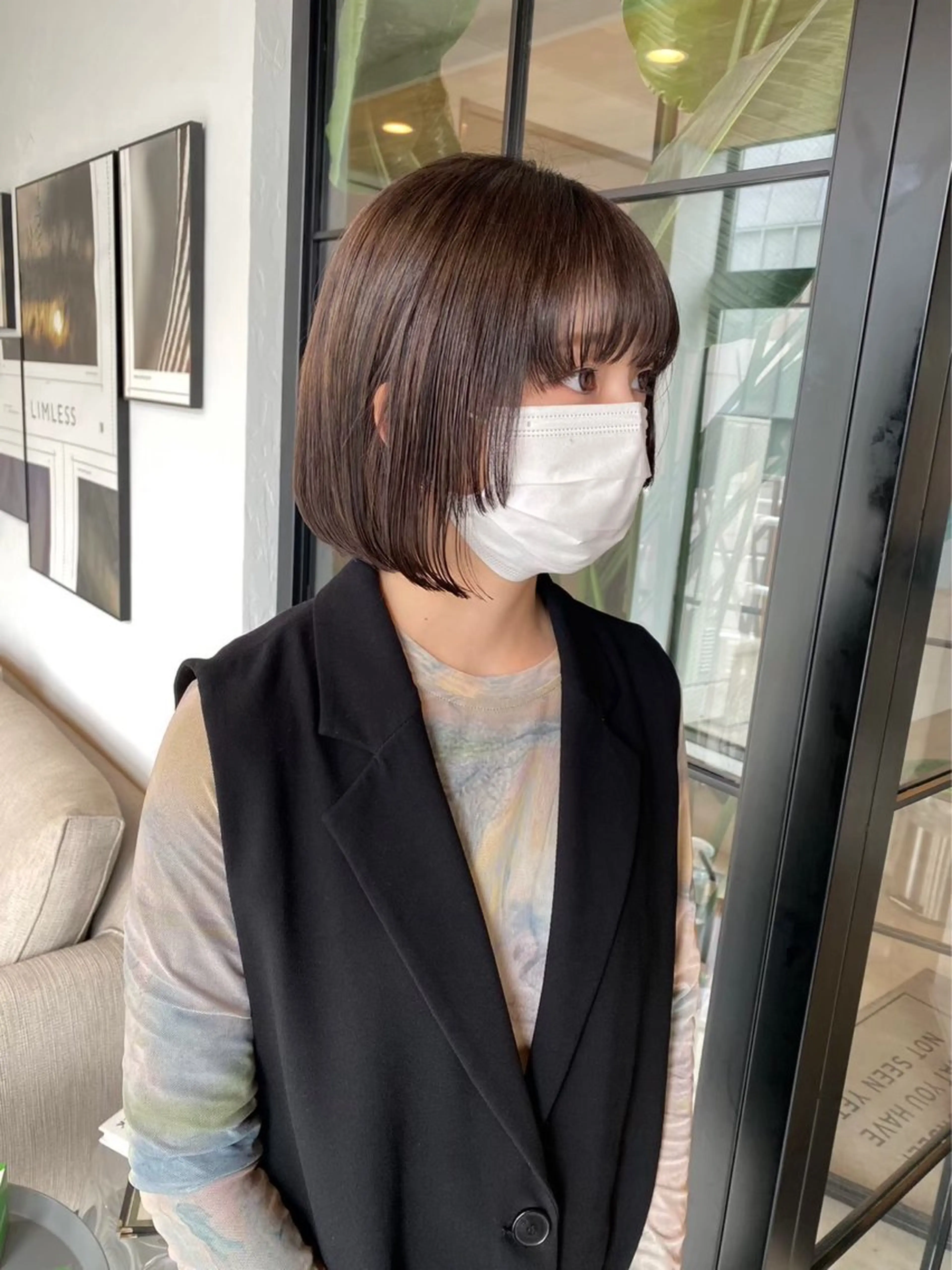 ショート カット ヘアカラー トリートメント ベージュカラー/新潟 オリーブ/落合優吾のヘアスタイル
