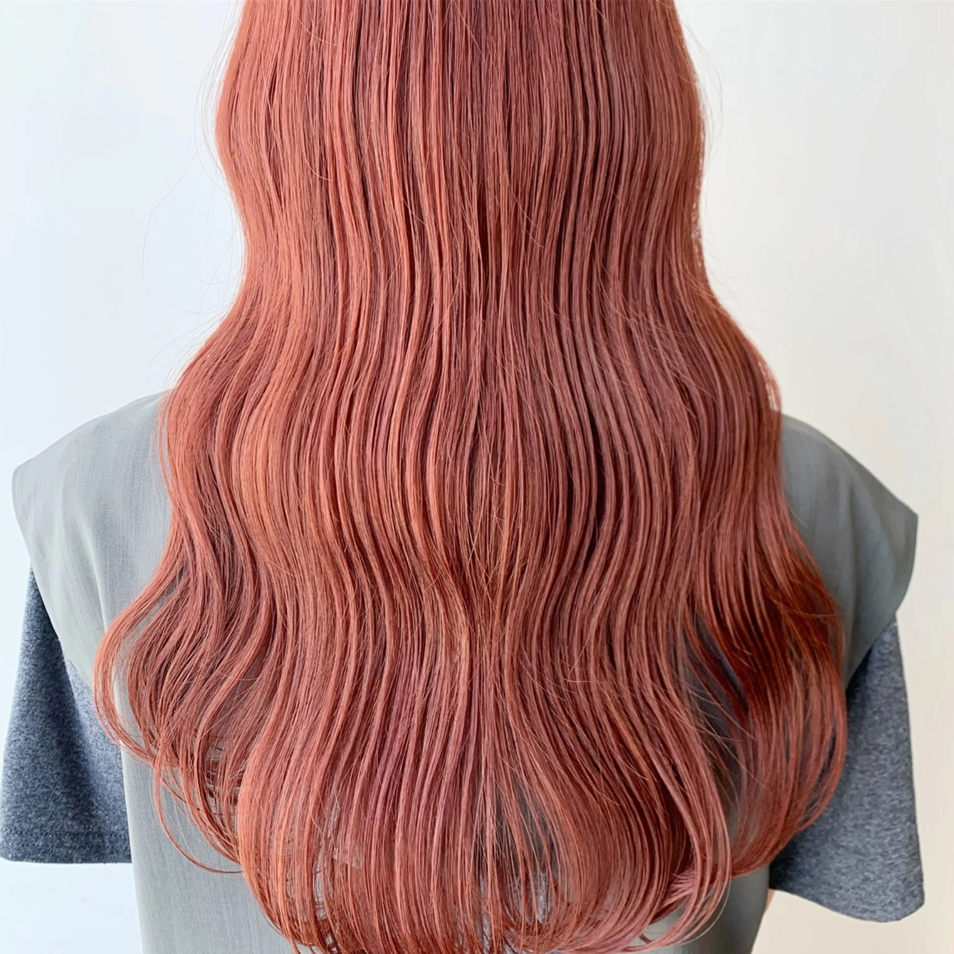 ロング カラー オレンジ ヘアカラー フリーランス　美容師 cayocoのヘアスタイル