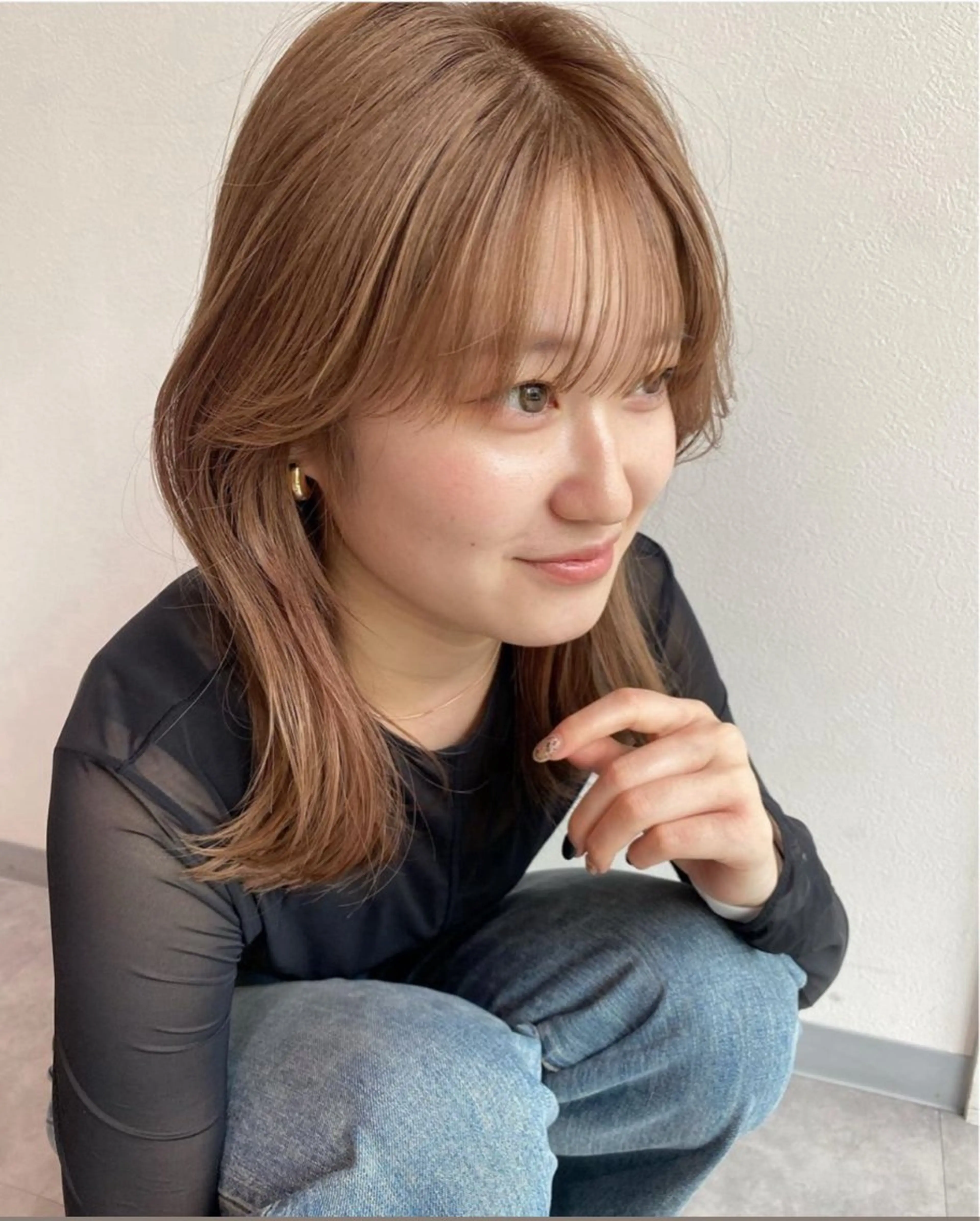 ミディアム カラー 隈部 翼のヘアスタイル