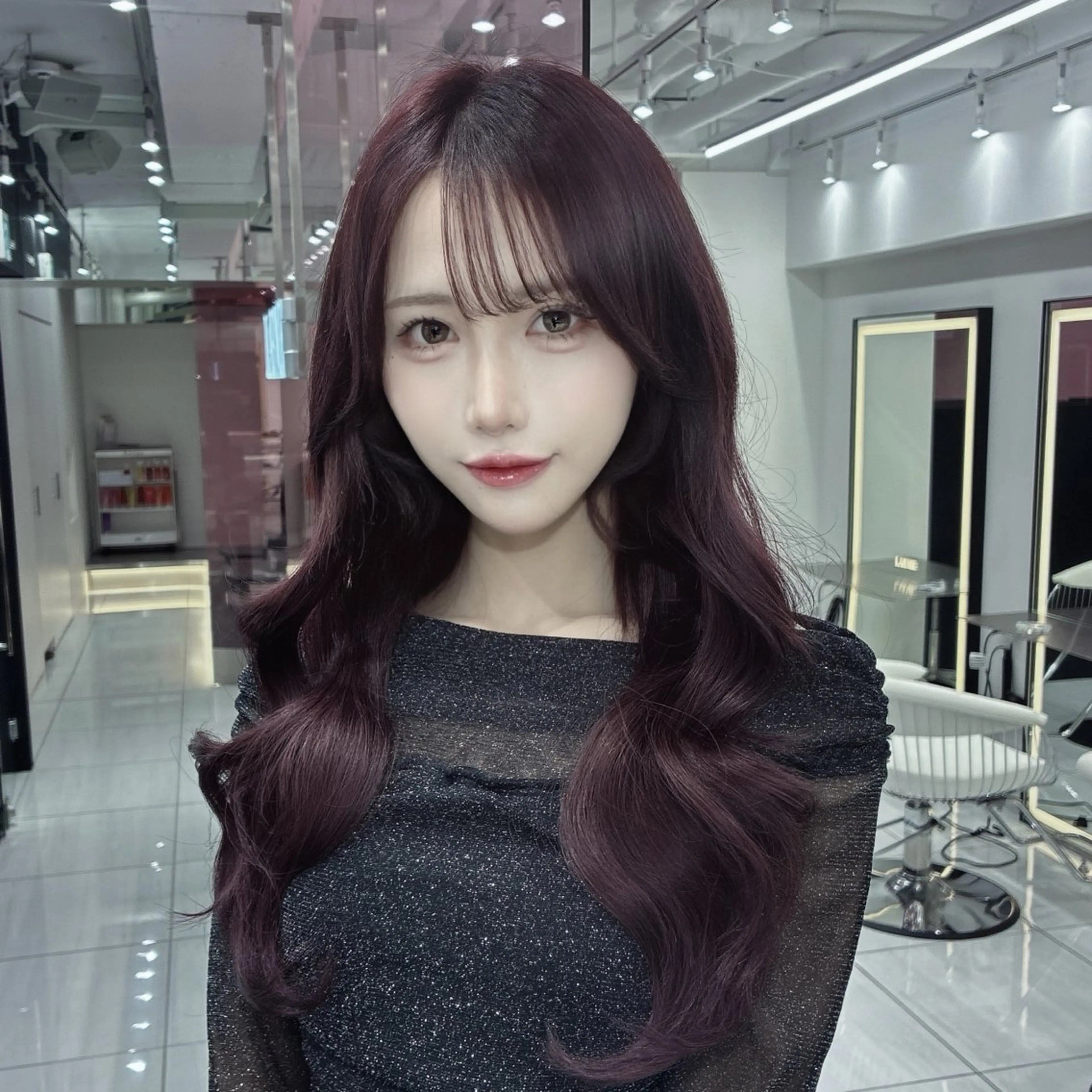 ロング カット ヘアカラー トリートメント 新宿/韓国レイヤー/ 髪質改善/佐藤航のヘアスタイル