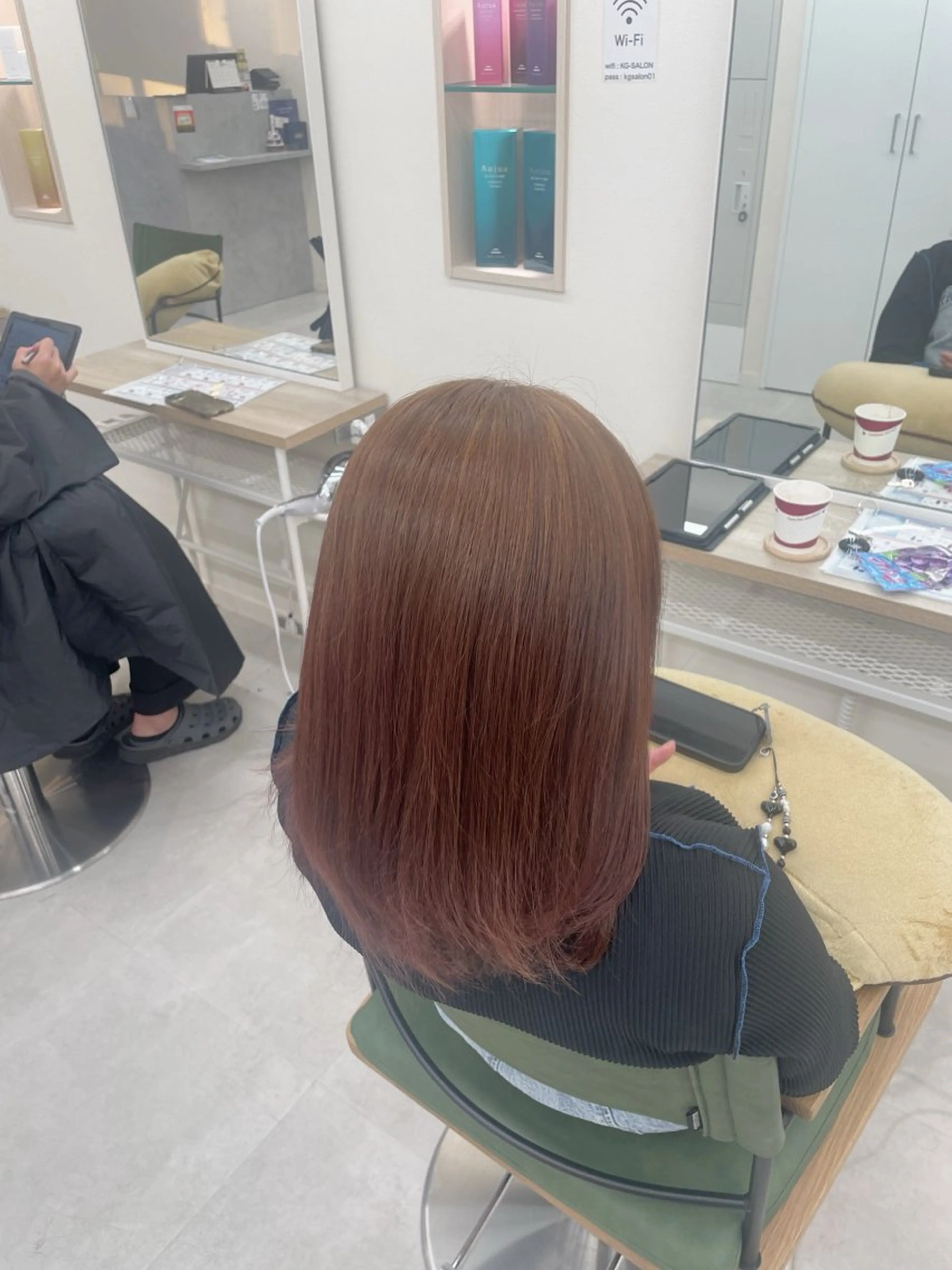 ミディアム カラー ヘアカラー トリートメント NaVIユウジ ブリーチカラーのヘアスタイル