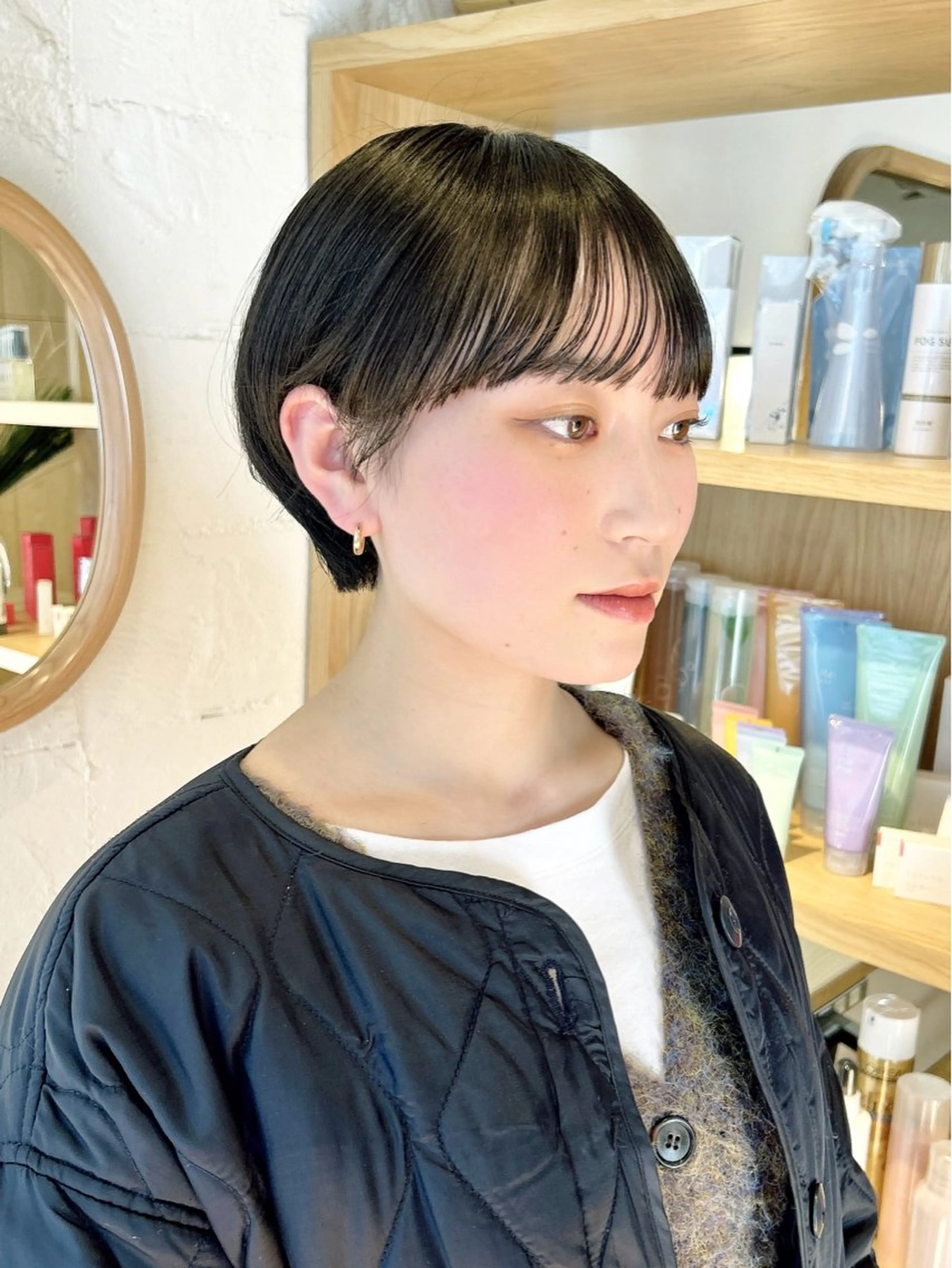 ショート カット トリートメント 松本 陸丸みショートのヘアスタイル