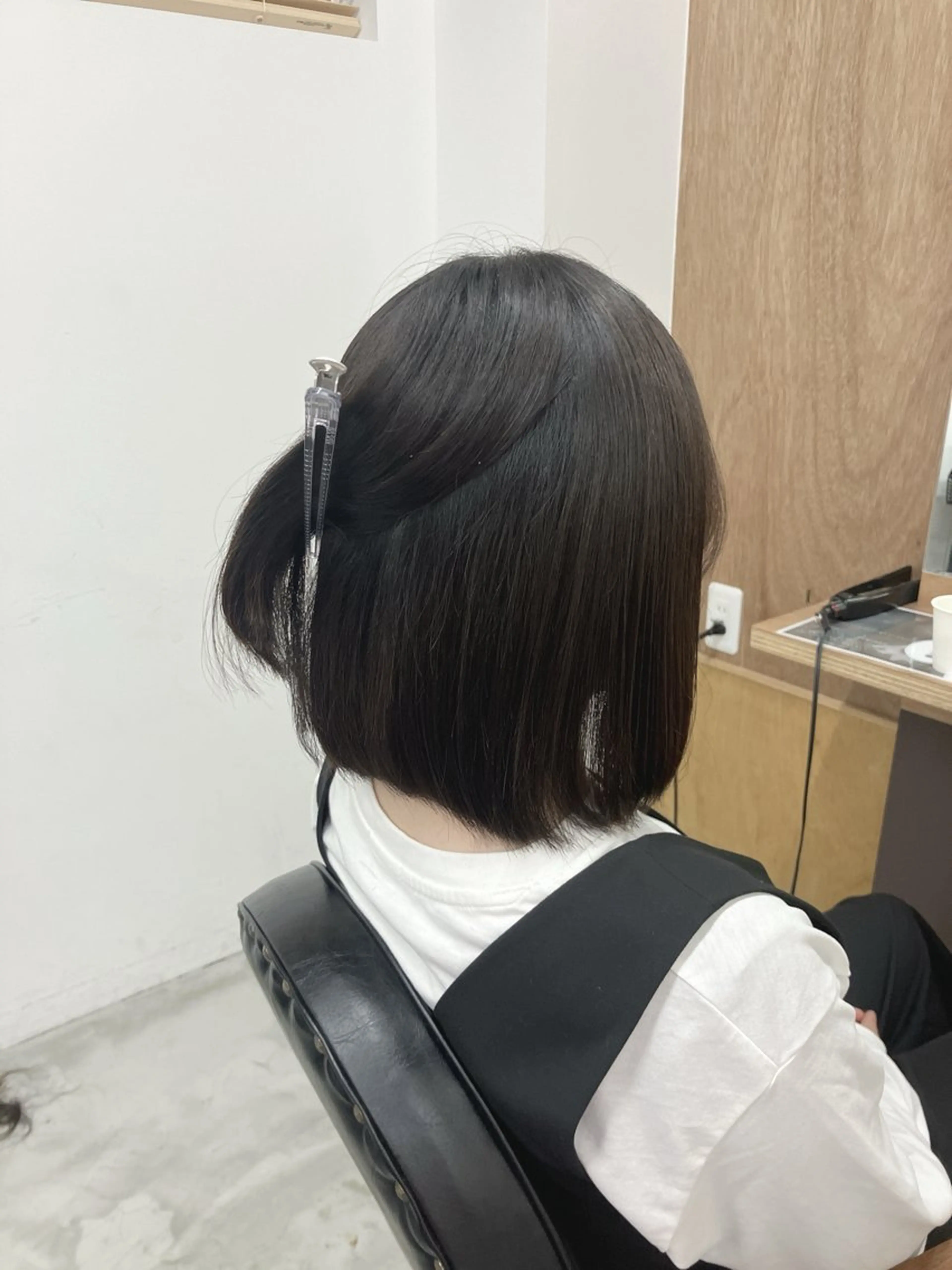 セミロング くせ毛 髪質改善 縮毛矯正 カット 縮毛矯正 トリートメント wa daのヘアスタイル