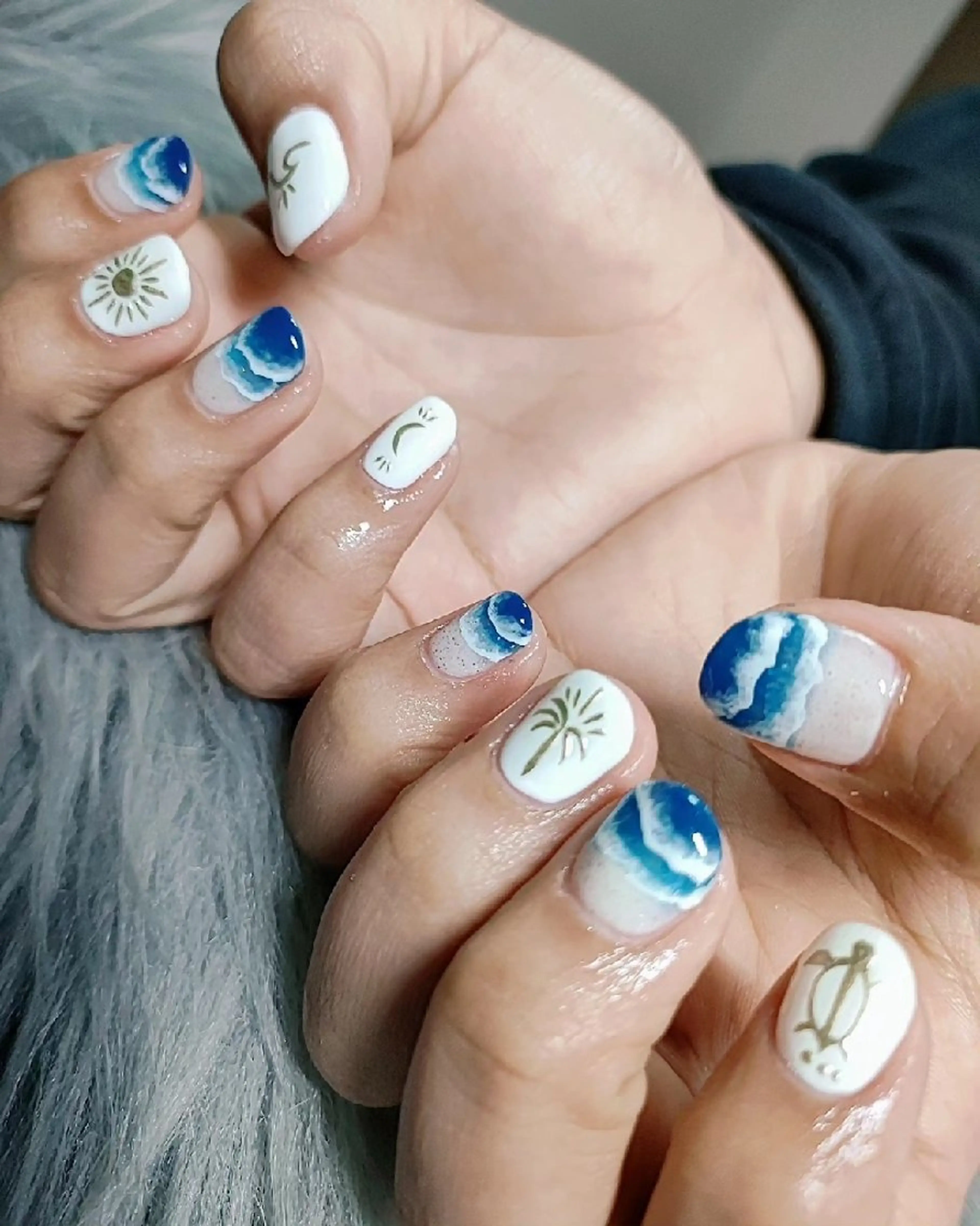 ネイル ハンドネイル Kame_ nail🐢💕のネイルデザイン