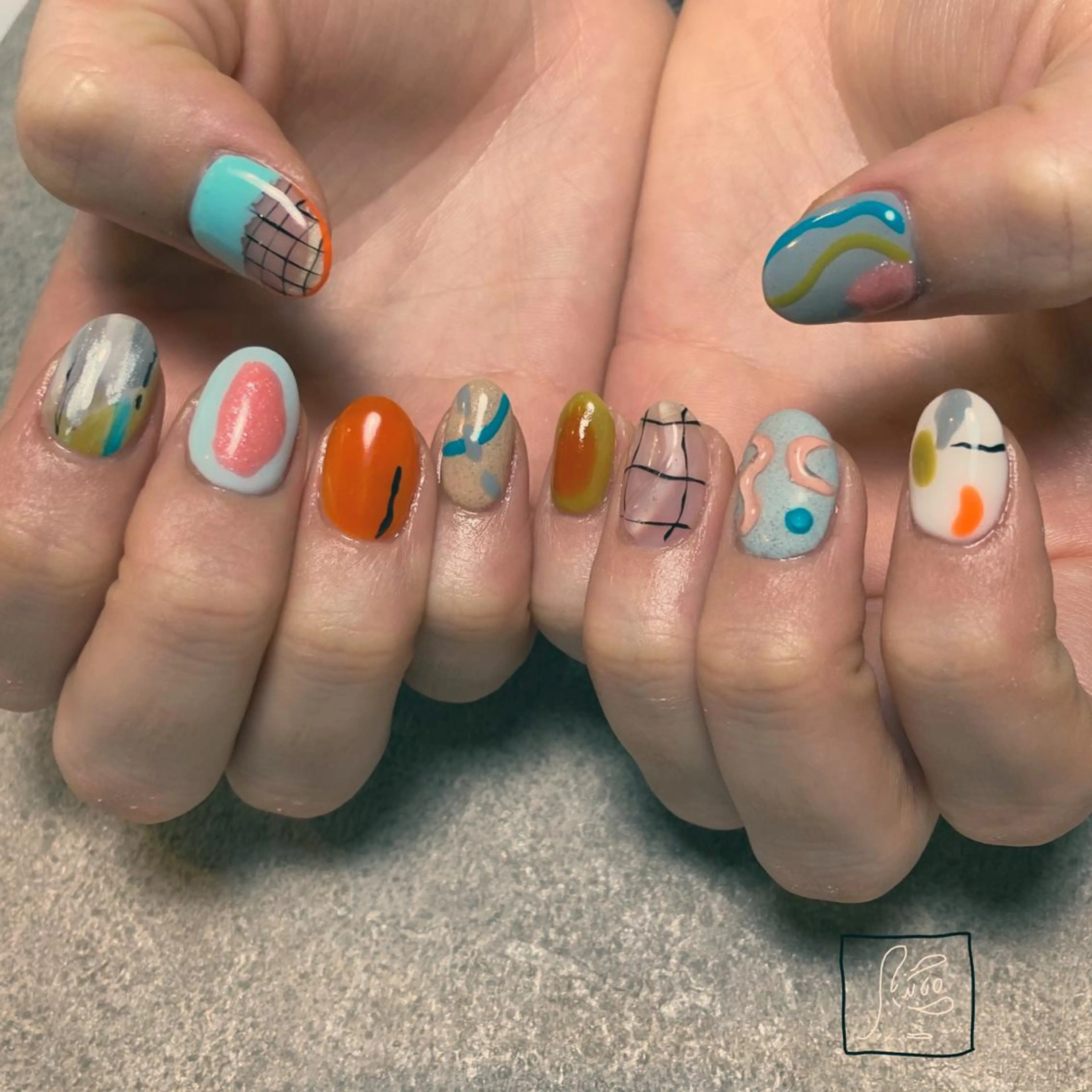 ネイル アートネイル クリアネイル フットネイル 持ち込み ニュアンスネイル ハンドネイル hamaguchi licoのネイルデザイン