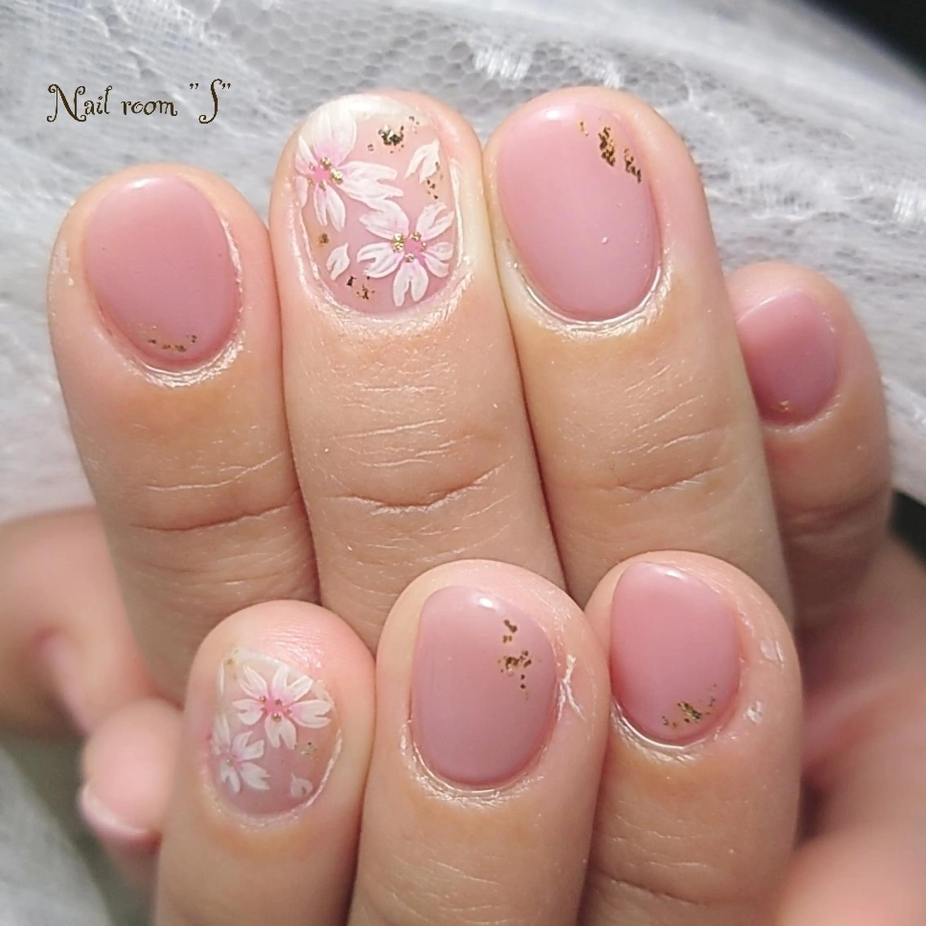 ネイル 桜ネイル オフィスネイル Nail room  "S"  SAKAIのネイルデザイン