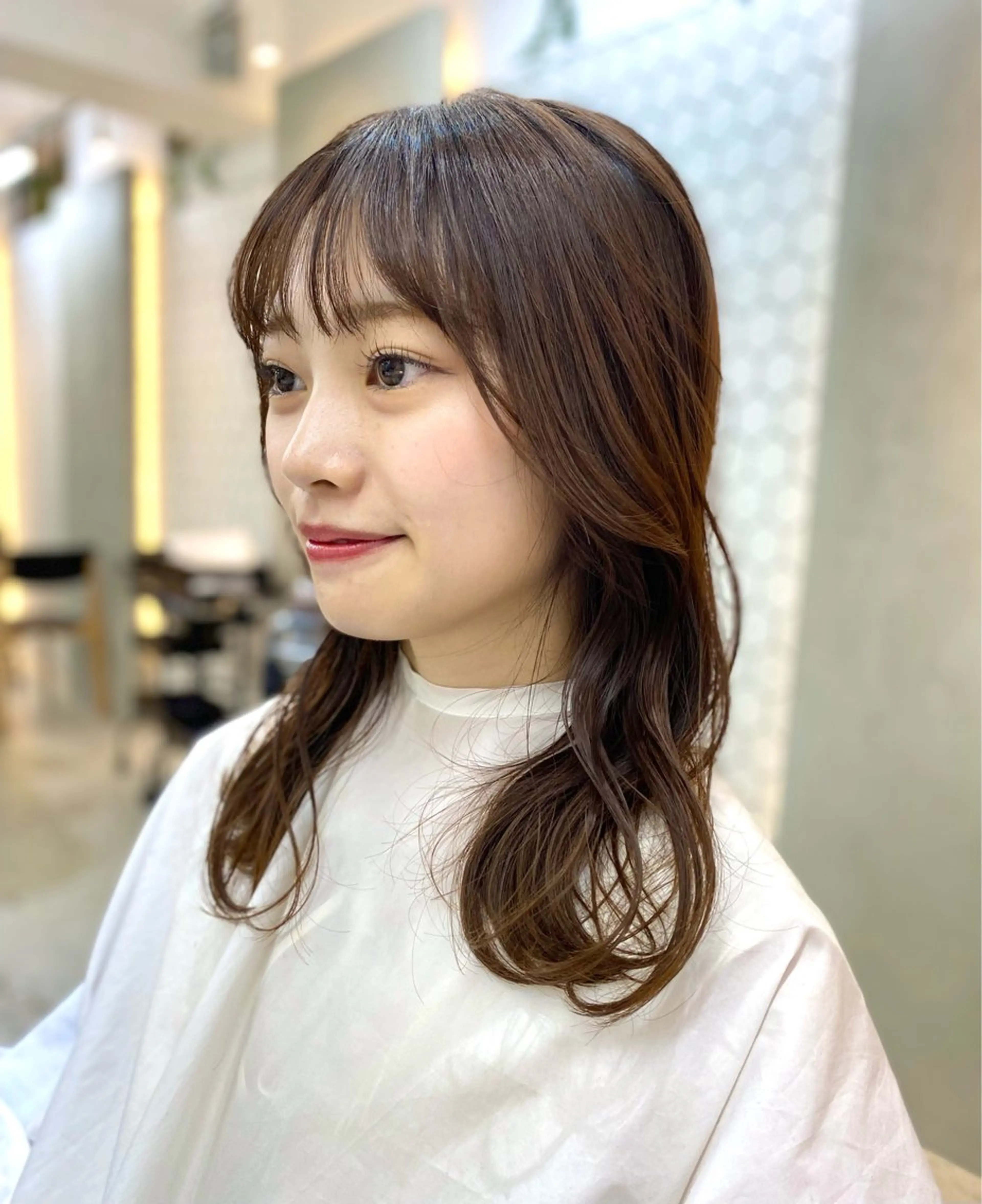 ミディアム カラー ヘアカラー トリートメント 銀座 キュアリスト/ nanaco🦔のヘアスタイル