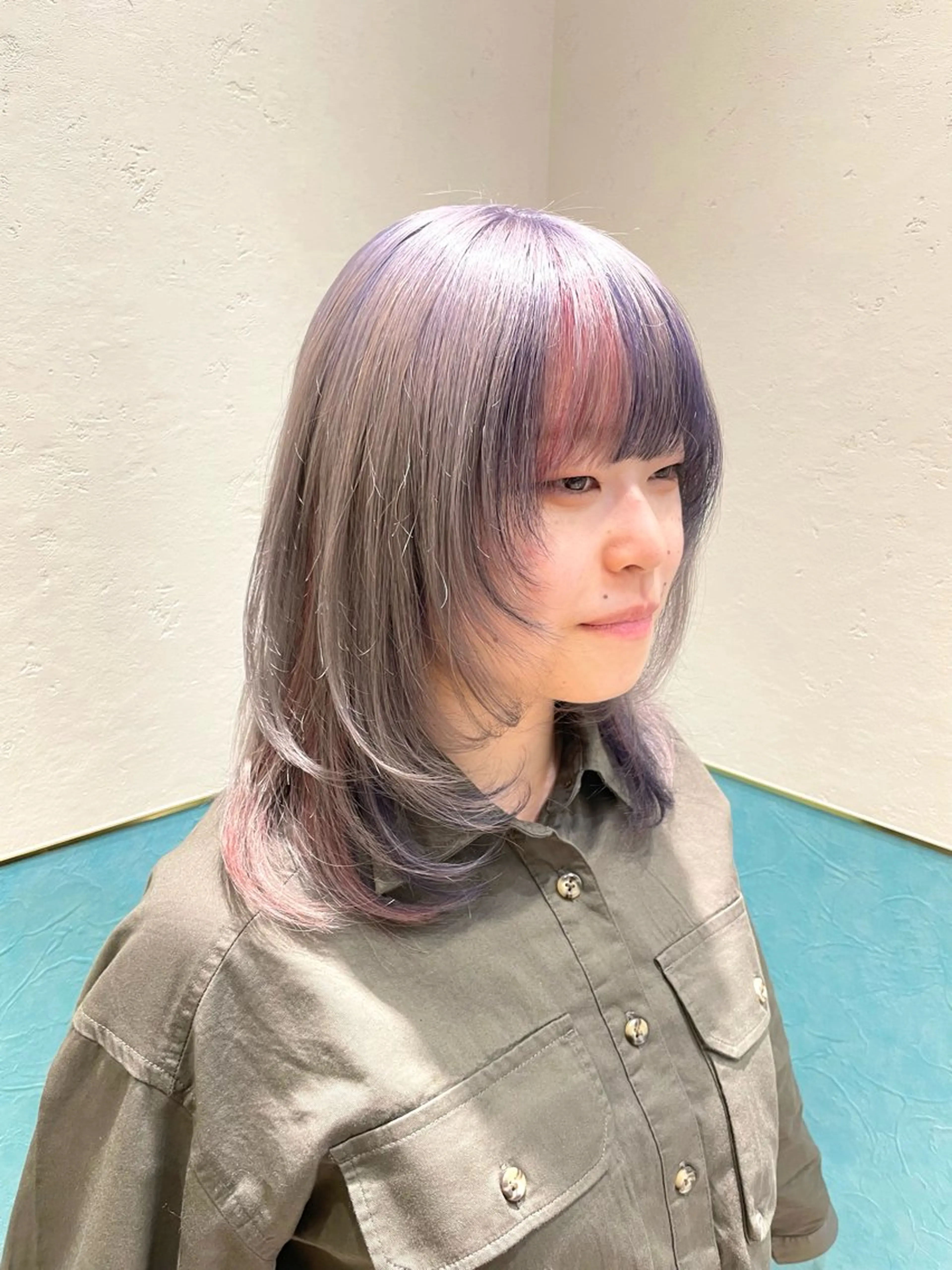 ミディアム 韓国レイヤー 🧸🤍ちずみのヘアスタイル
