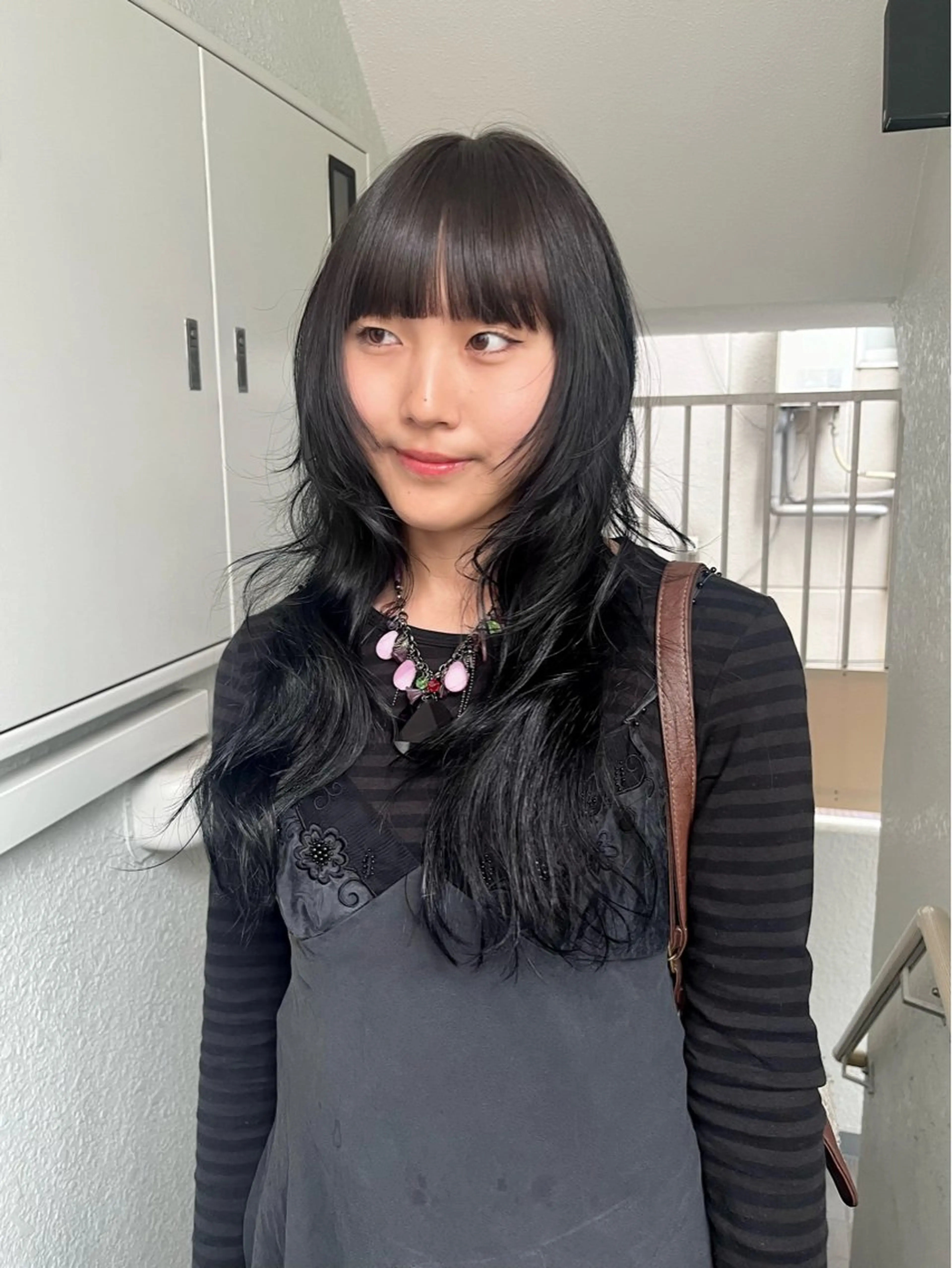 ロング カラー カット 似合わせ小顔レイヤー 🎀nonokaのヘアスタイル