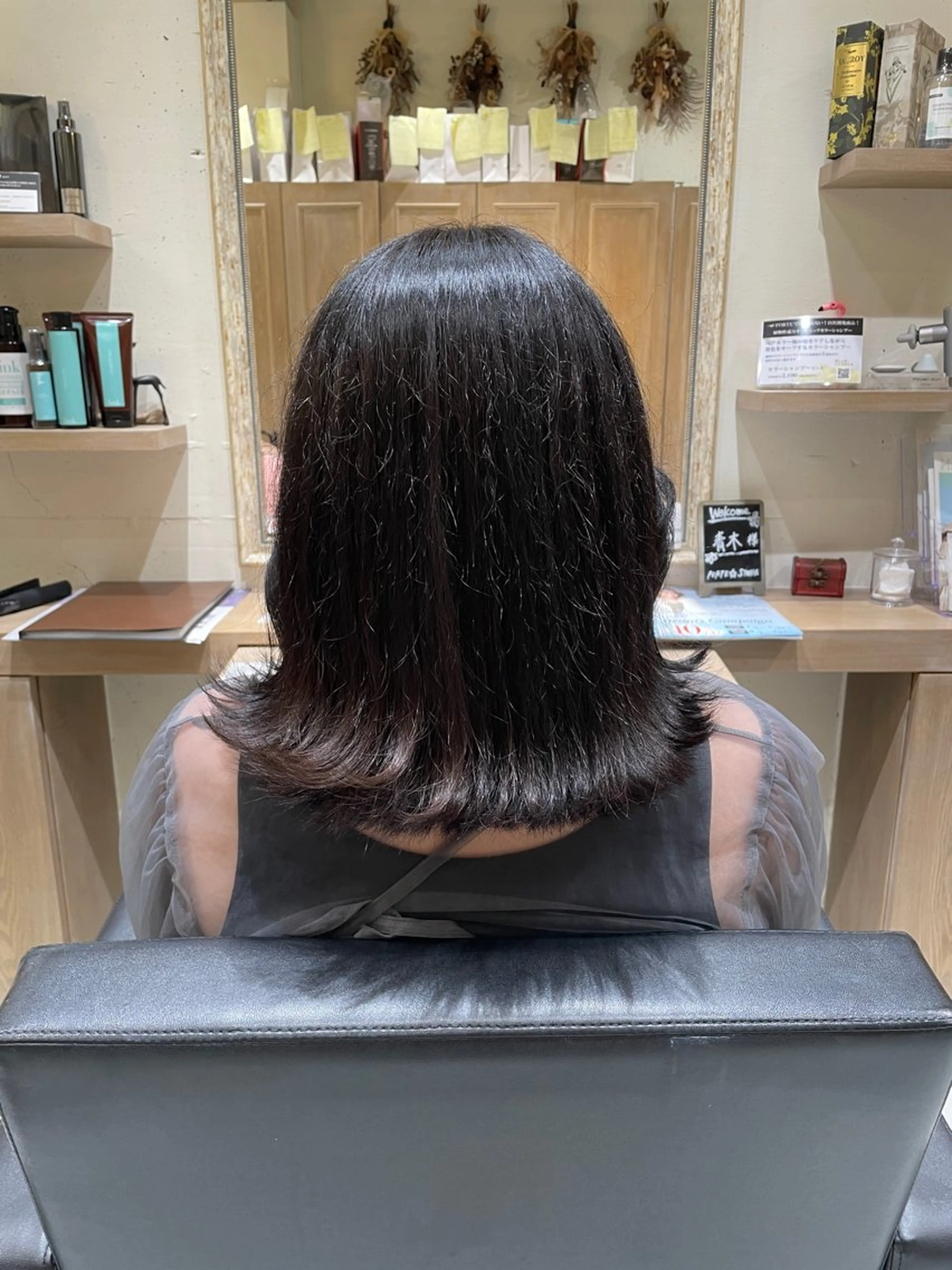 カラー 髪質改善 ヘアカラー 透明感カラー/顔周り カット/レイヤーにかのヘアスタイル