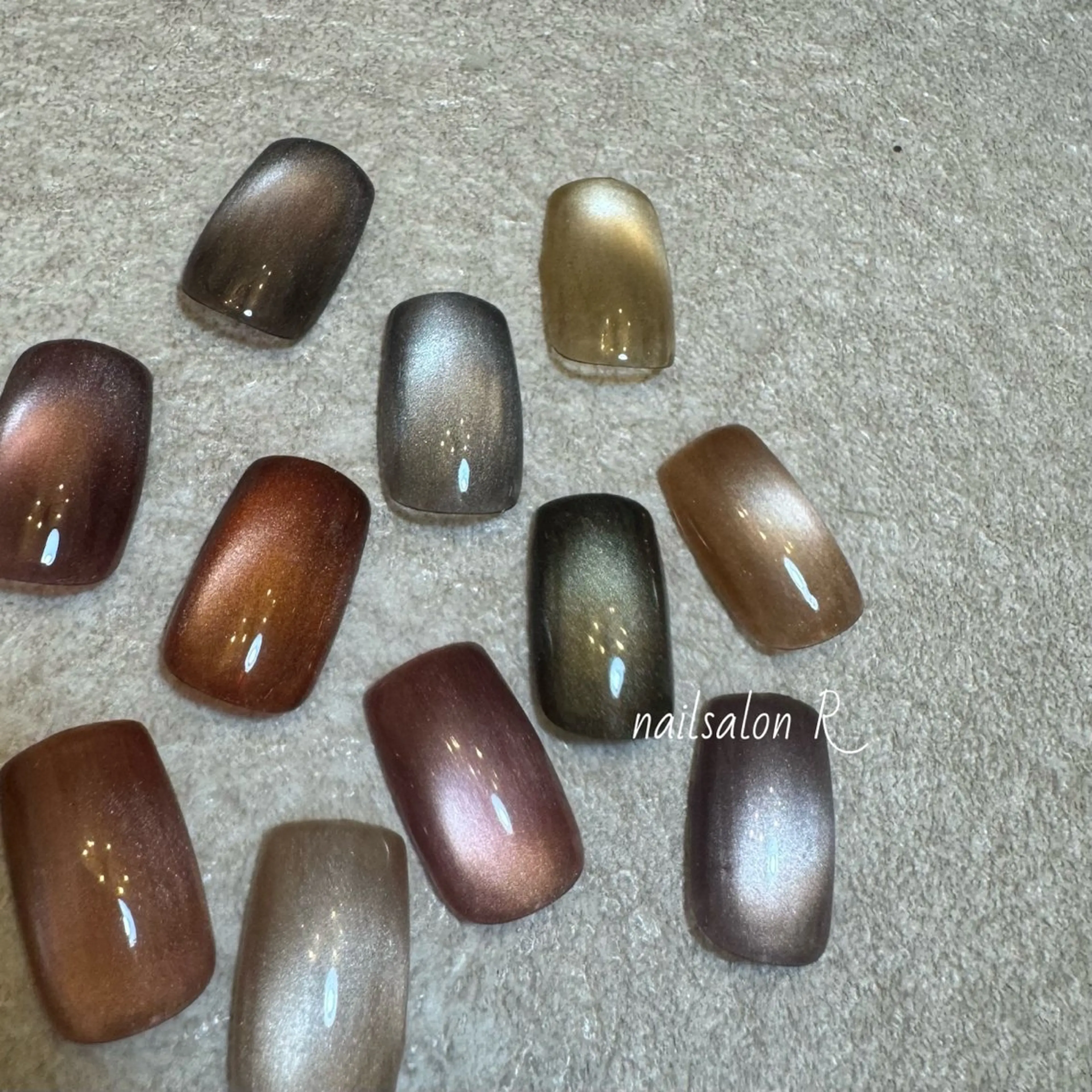 ネイル クリアネイル マグネットネイル nailsalon Rのネイルデザイン