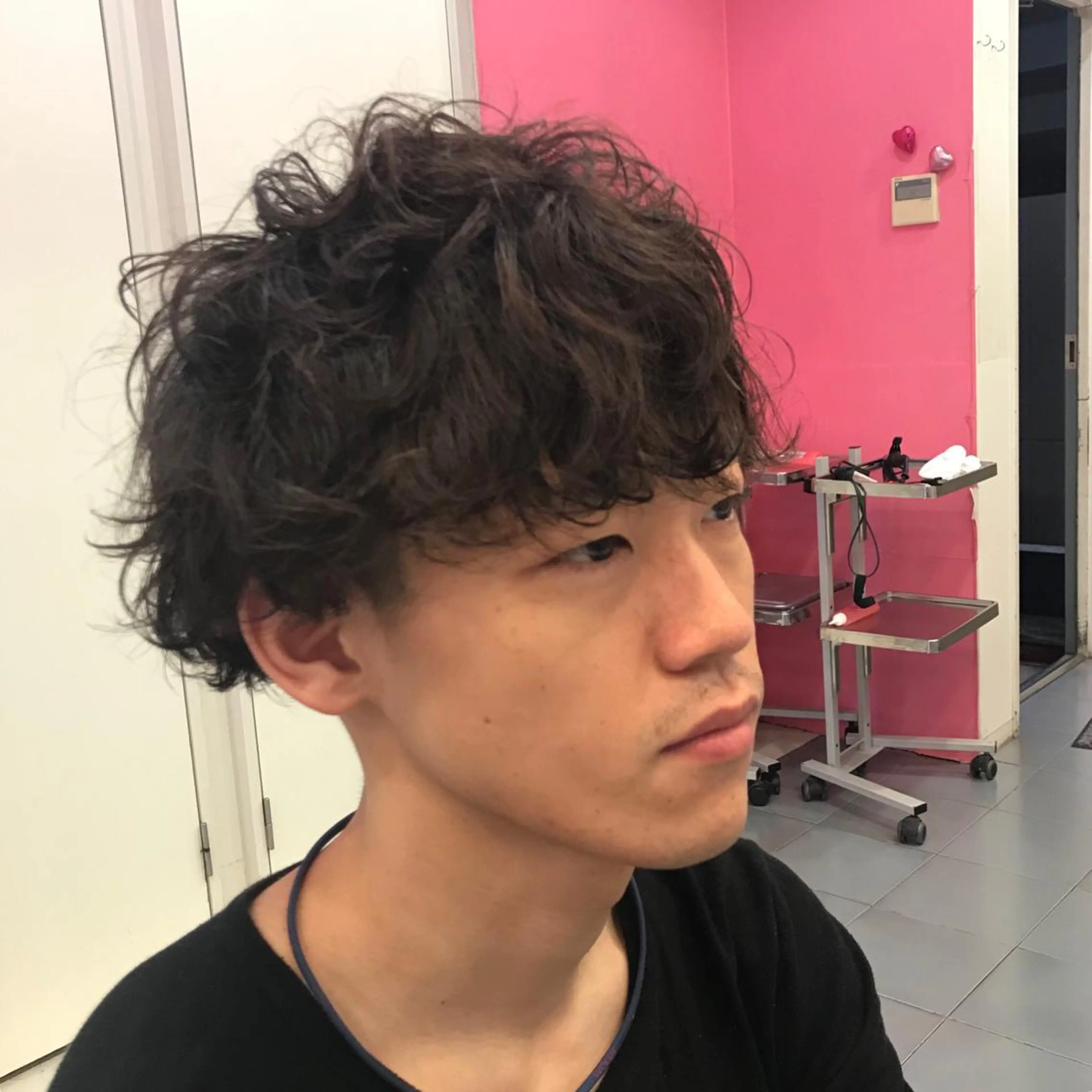 ショート パーマ メンズ メンズパーマ カット Vir by browのヘアスタイル