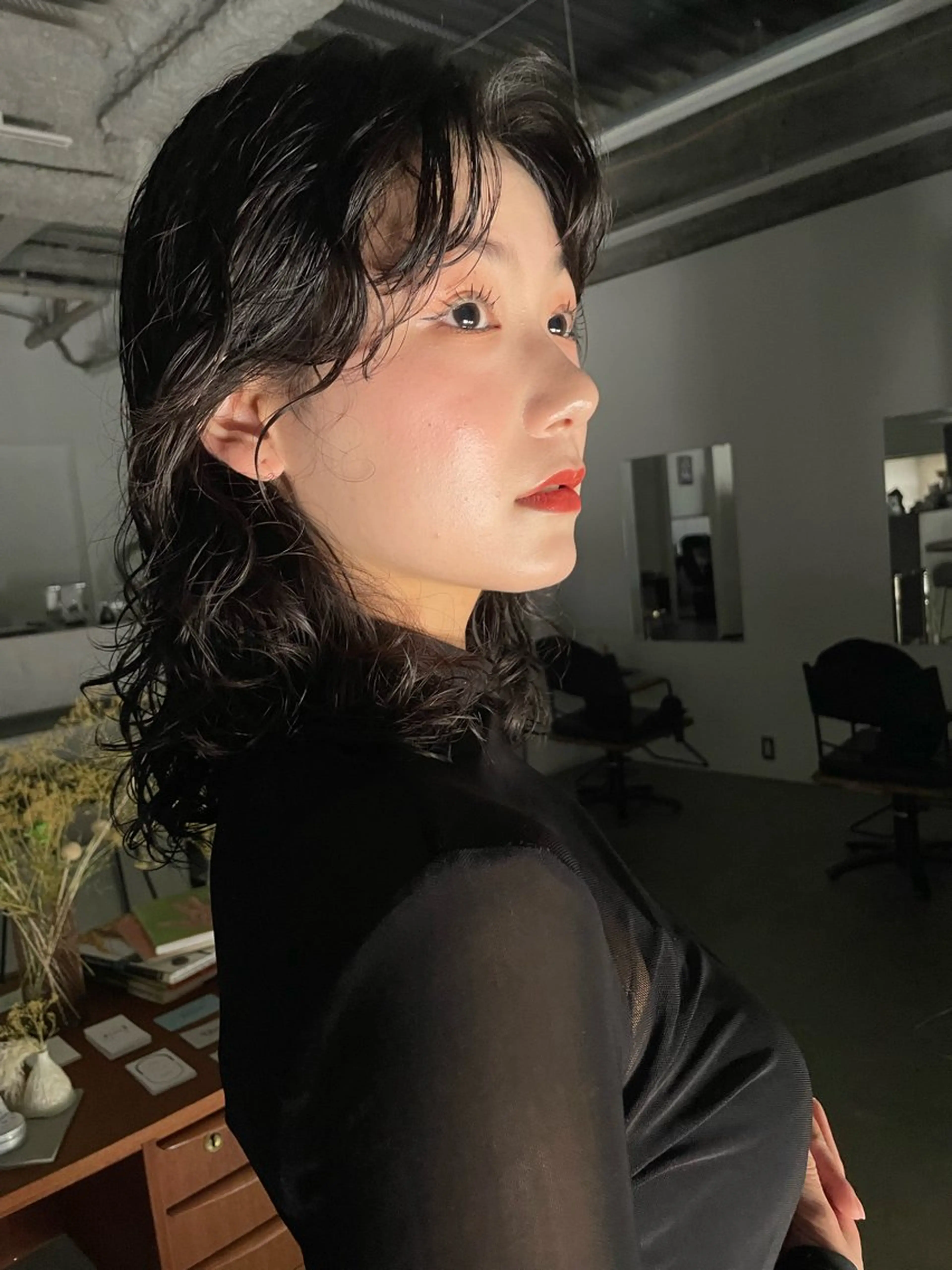 ミディアム パーマ 【お洒落パーマ】 Elme　肥塚康汰郎のヘアスタイル