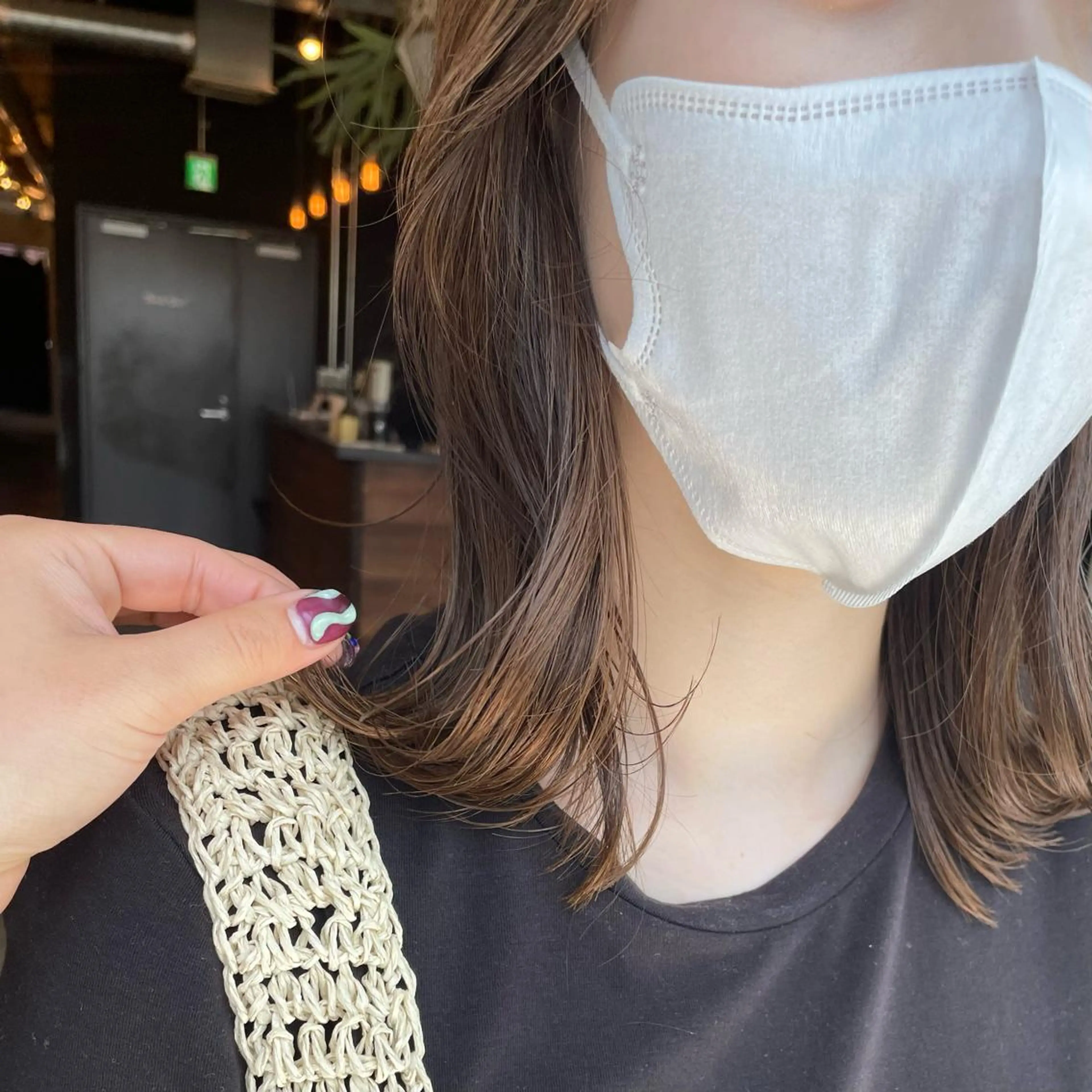 ミディアム カラー tablier所属・tablier 熊谷日菜子のヘアスタイル