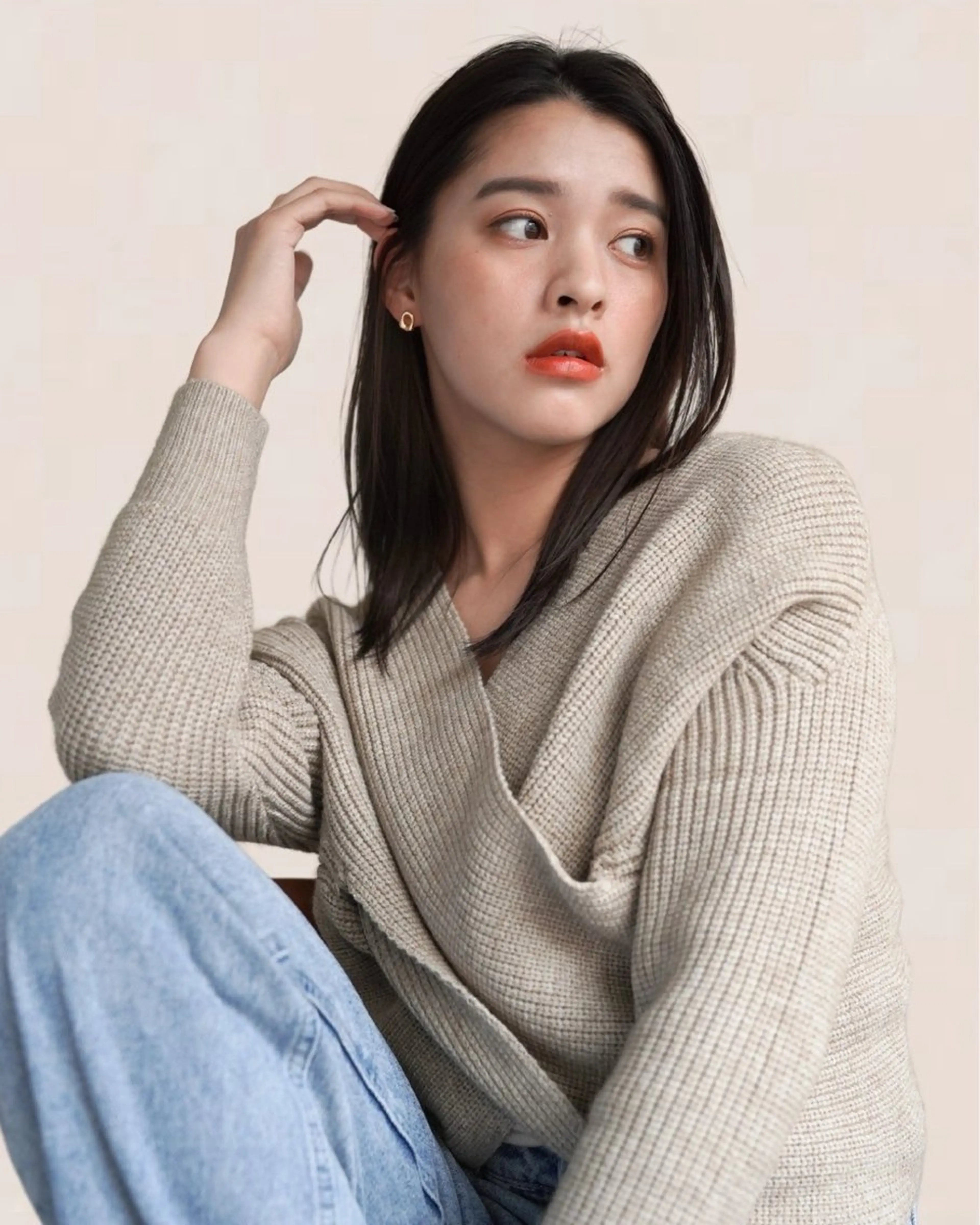 セミロング Joule 建山美友のヘアスタイル