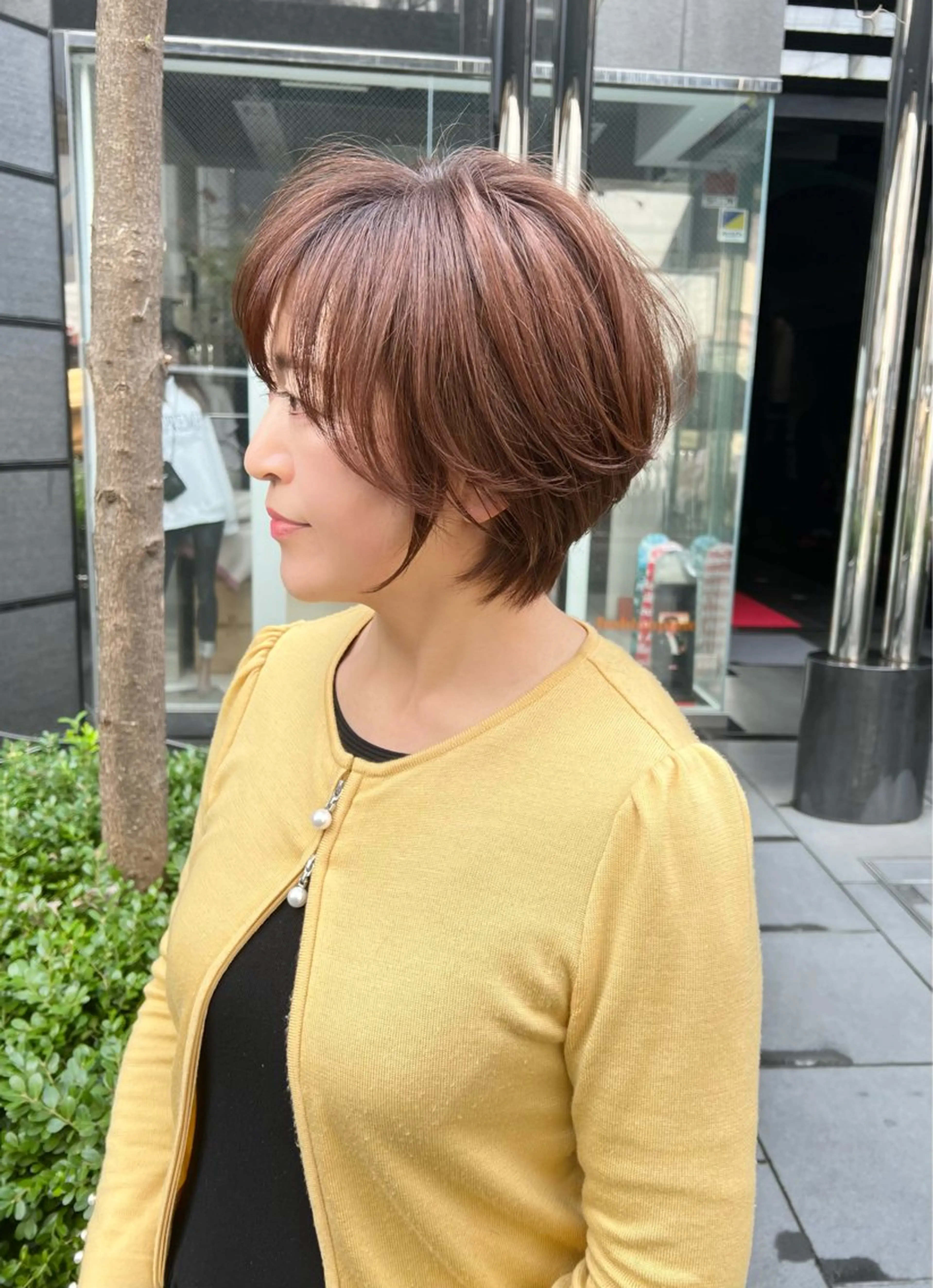 ショート カラー カット ヘアカラー トリートメント salowin所属・吉ヶ別符 亮祐のヘアスタイル