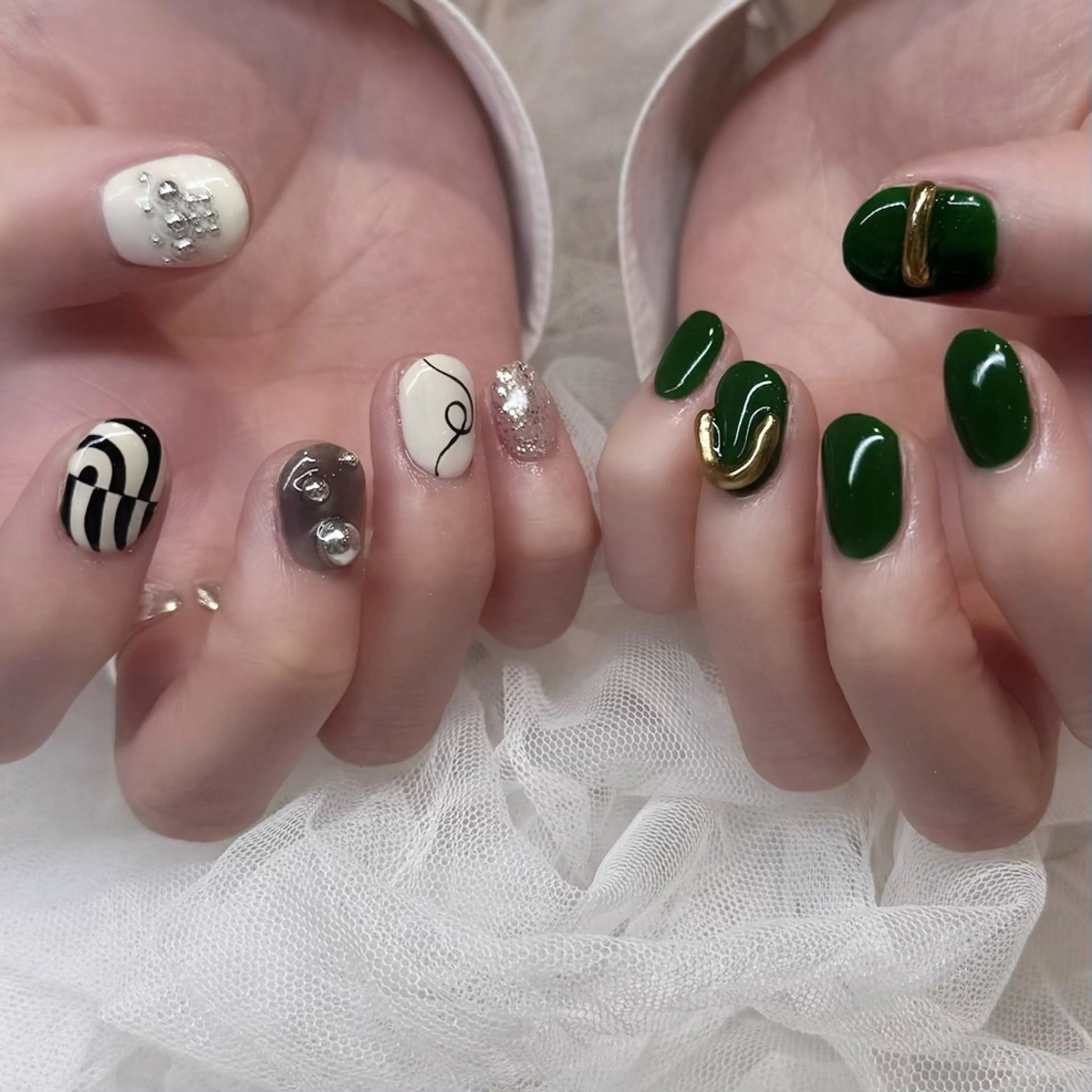 ネイル ハンドネイル 新井 ひなののネイルデザイン