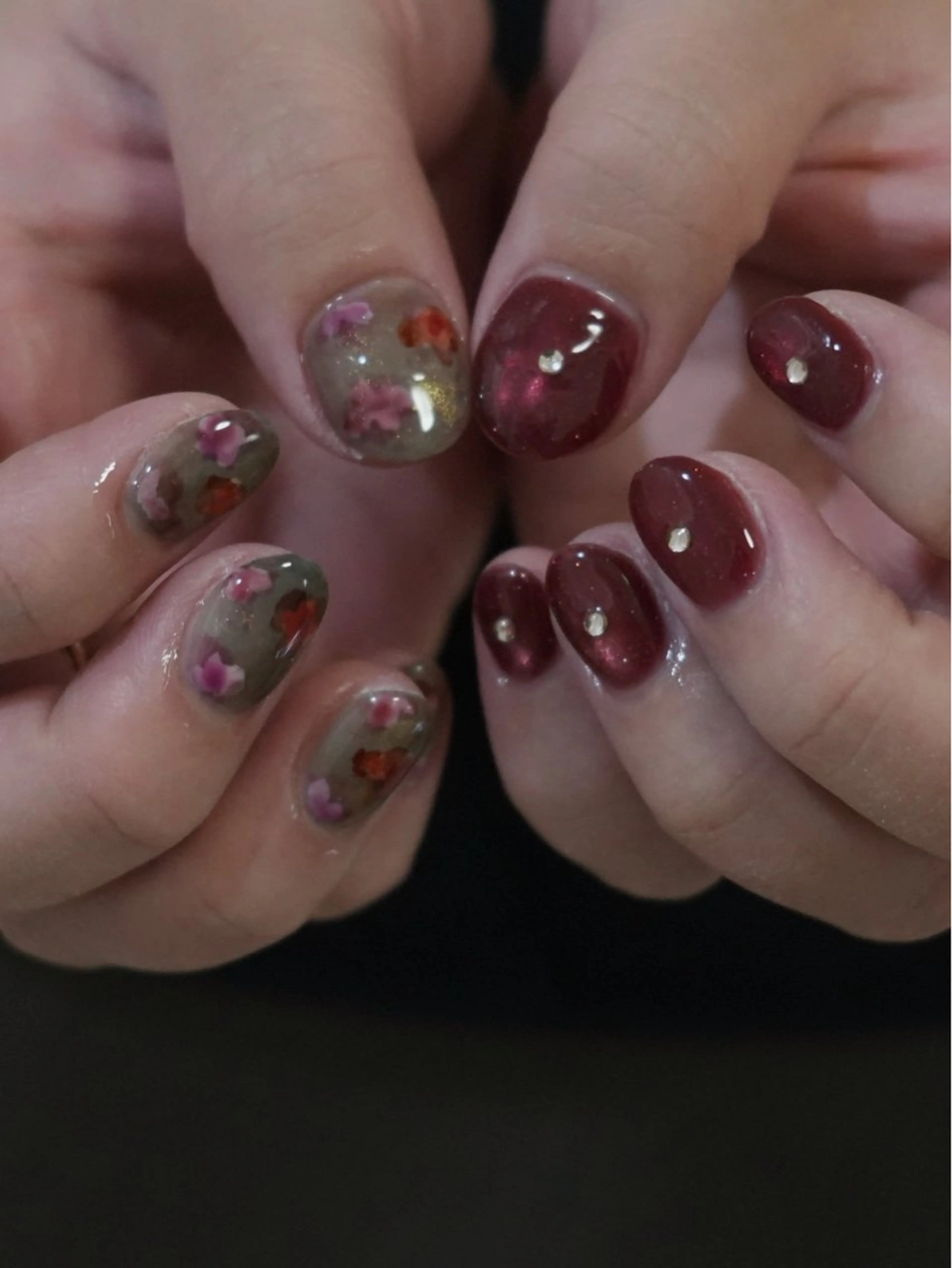 ネイル アートネイル 韓国ネイル ニュアンスネイル ぷっくりネイル ハンドネイル ハンドケア talo .のネイルデザイン