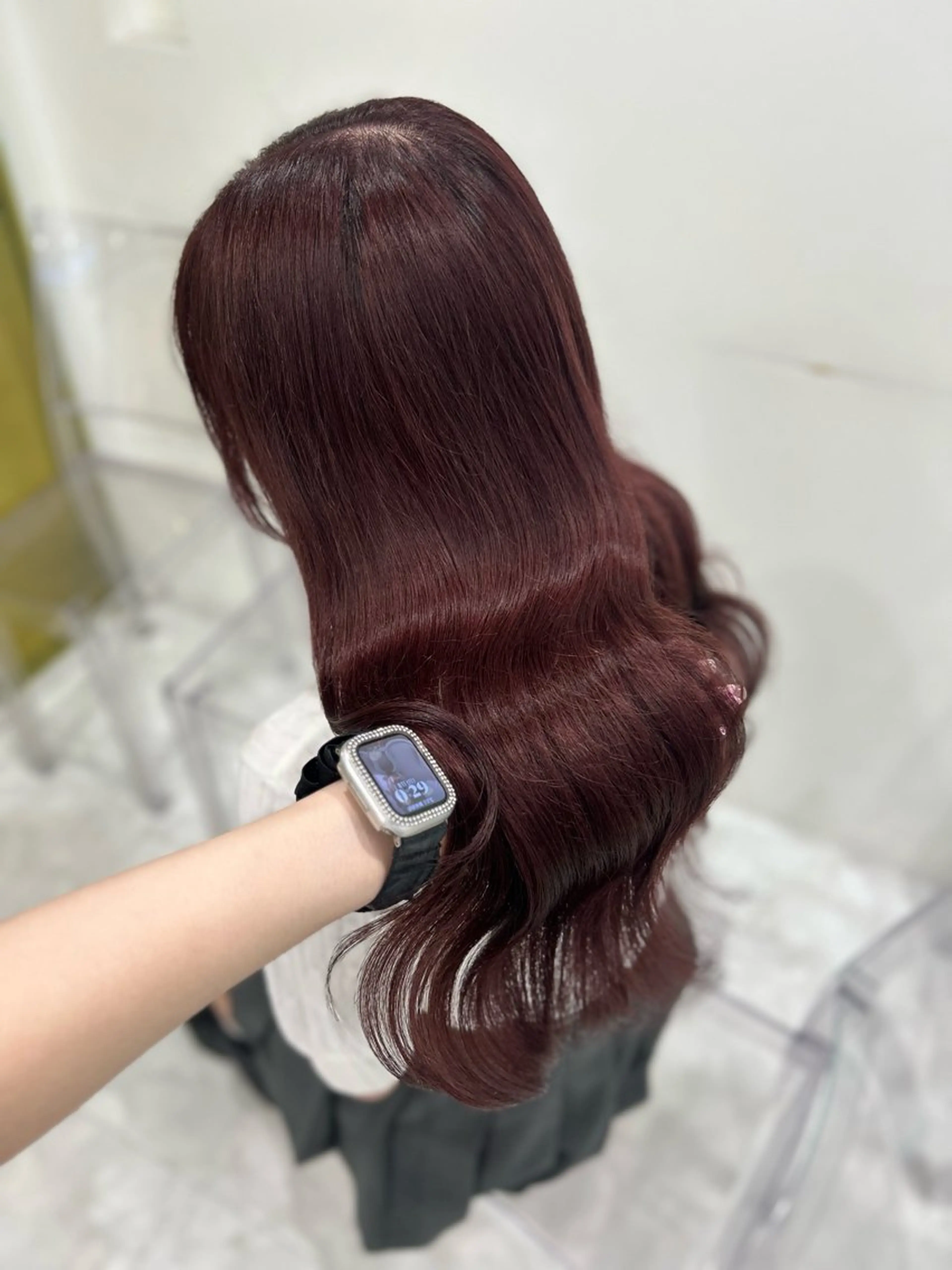 セミロング カラー ヘアアレンジ Miwa🤍ダメージ レスカラー特化🦢のヘアスタイル