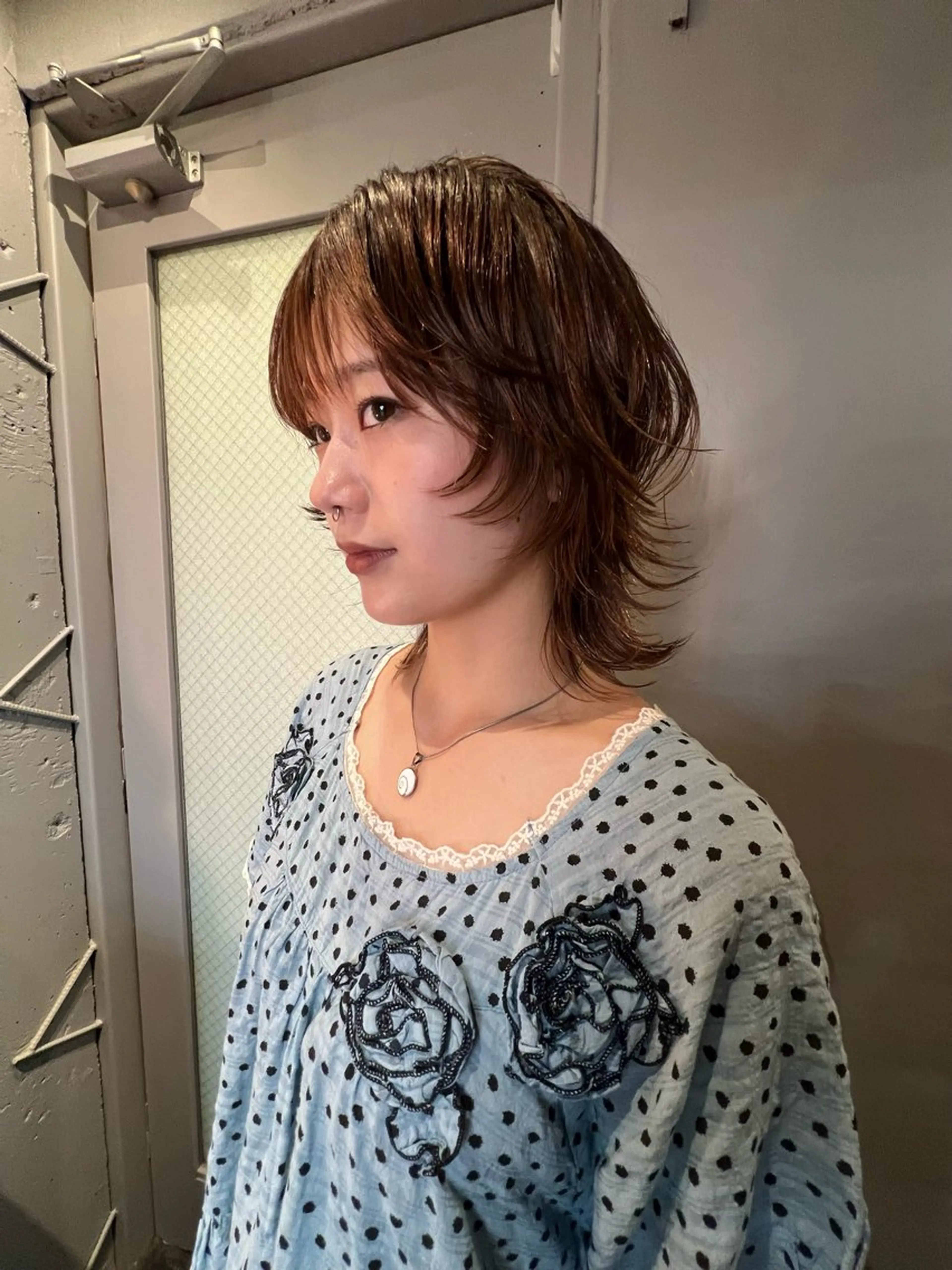 ミディアム パーマ カット パーマ トリートメント haco＋所属・圧倒的デザイン力 店長🎨RENAのヘアスタイル