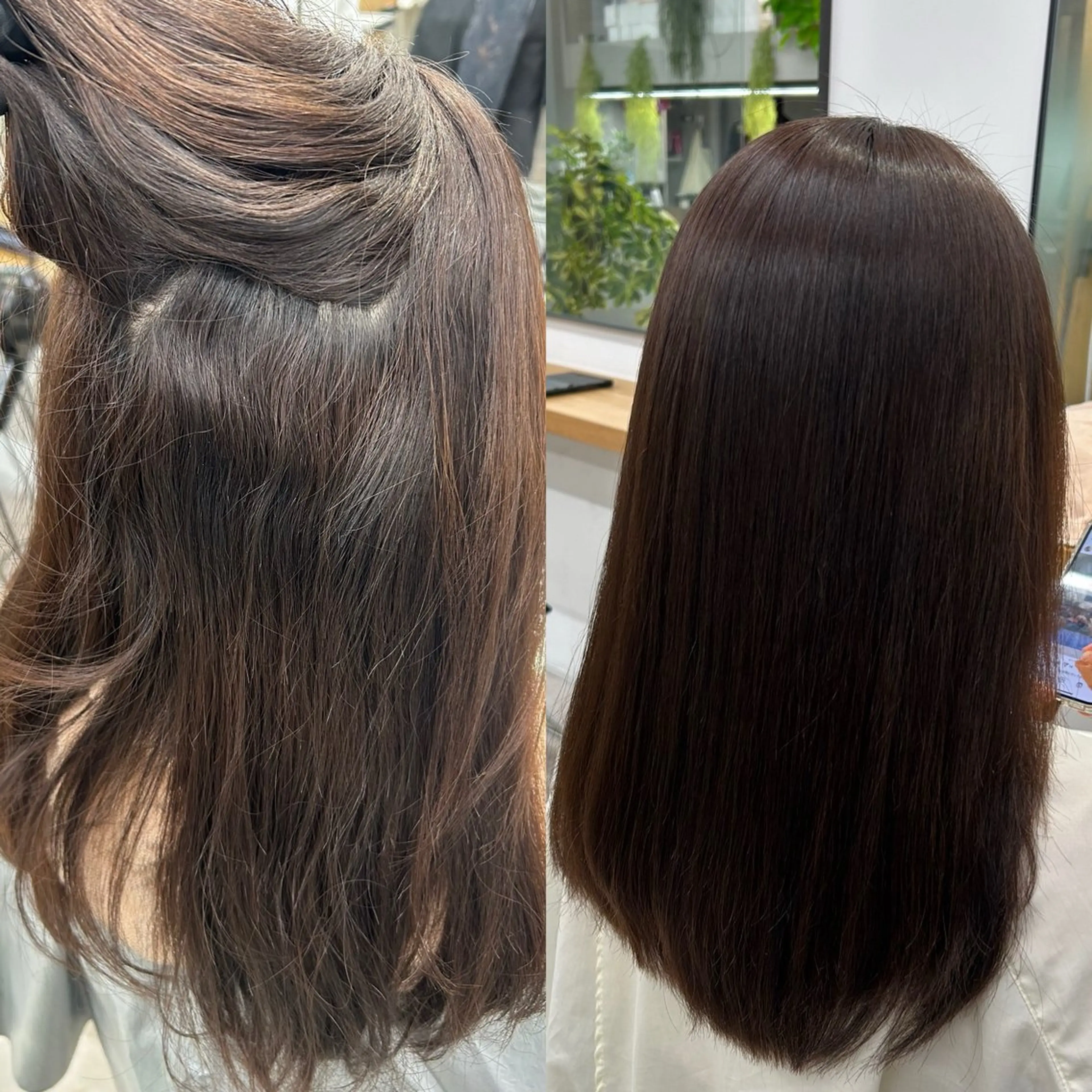 セミロング 縮毛矯正 Lomalia moekaのヘアスタイル