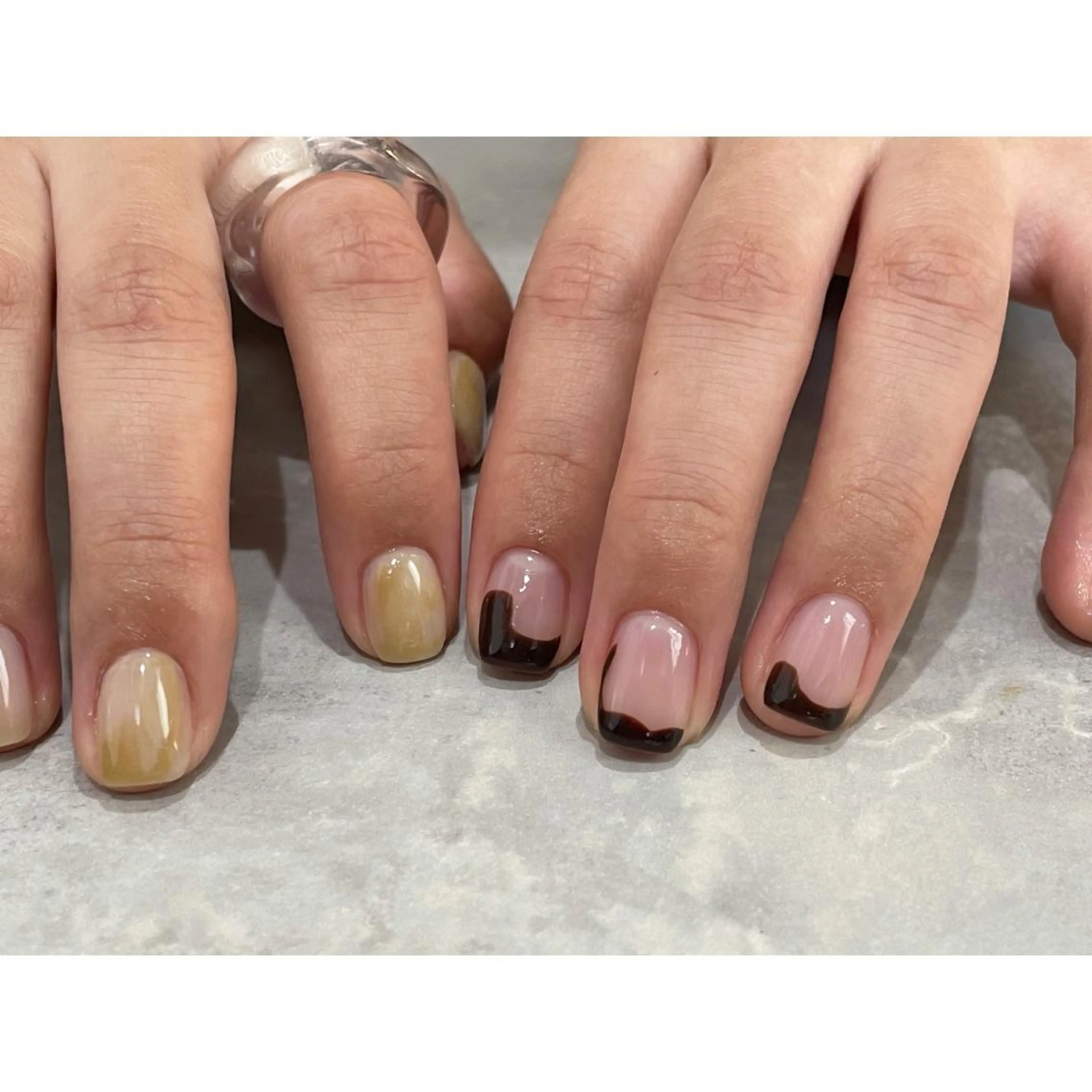 ネイル アートネイル フレンチネイル ミラーネイル ニュアンスネイル ワンカラーネイル ハンドネイル lacier nailのネイルデザイン