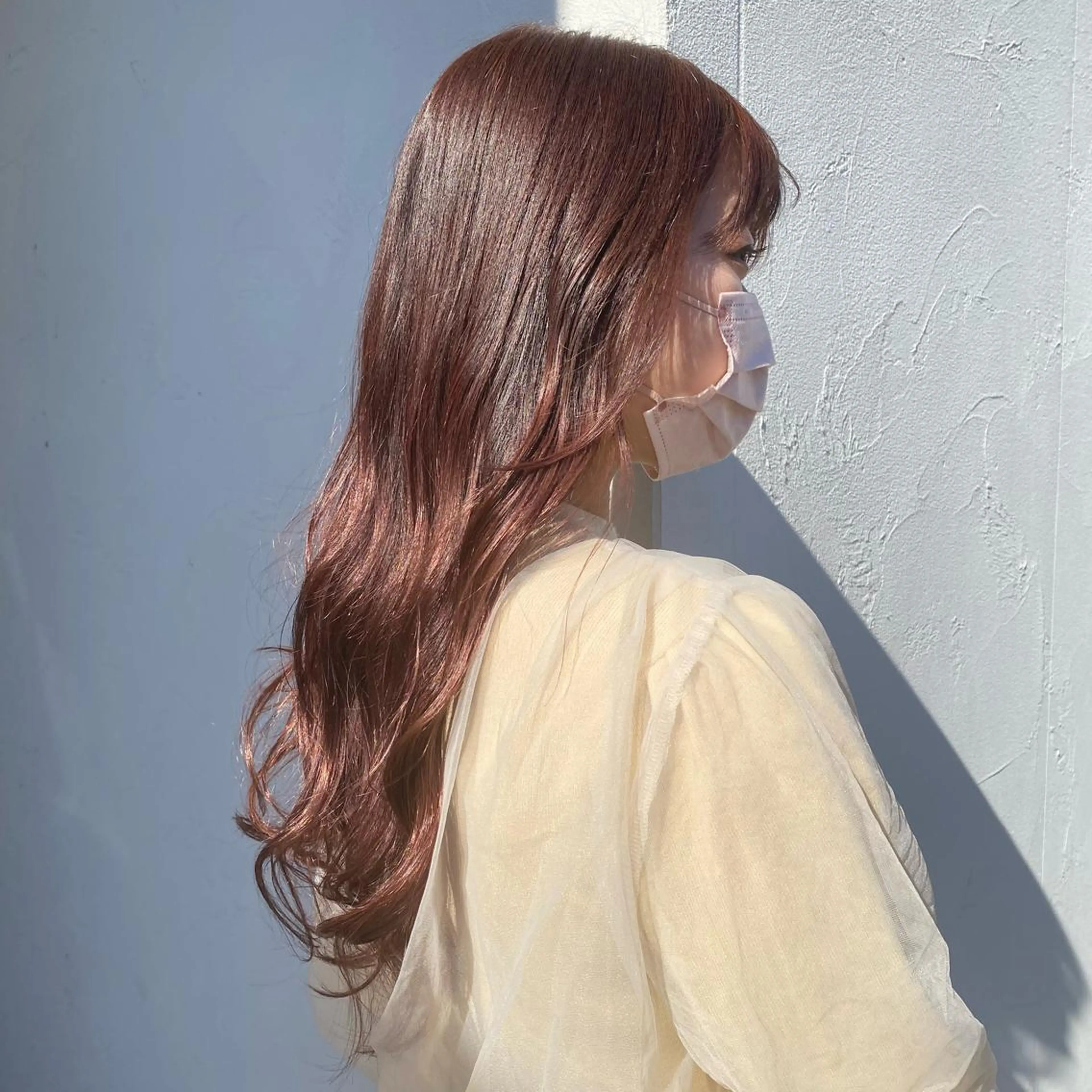 ロング 永田 彩華のヘアスタイル