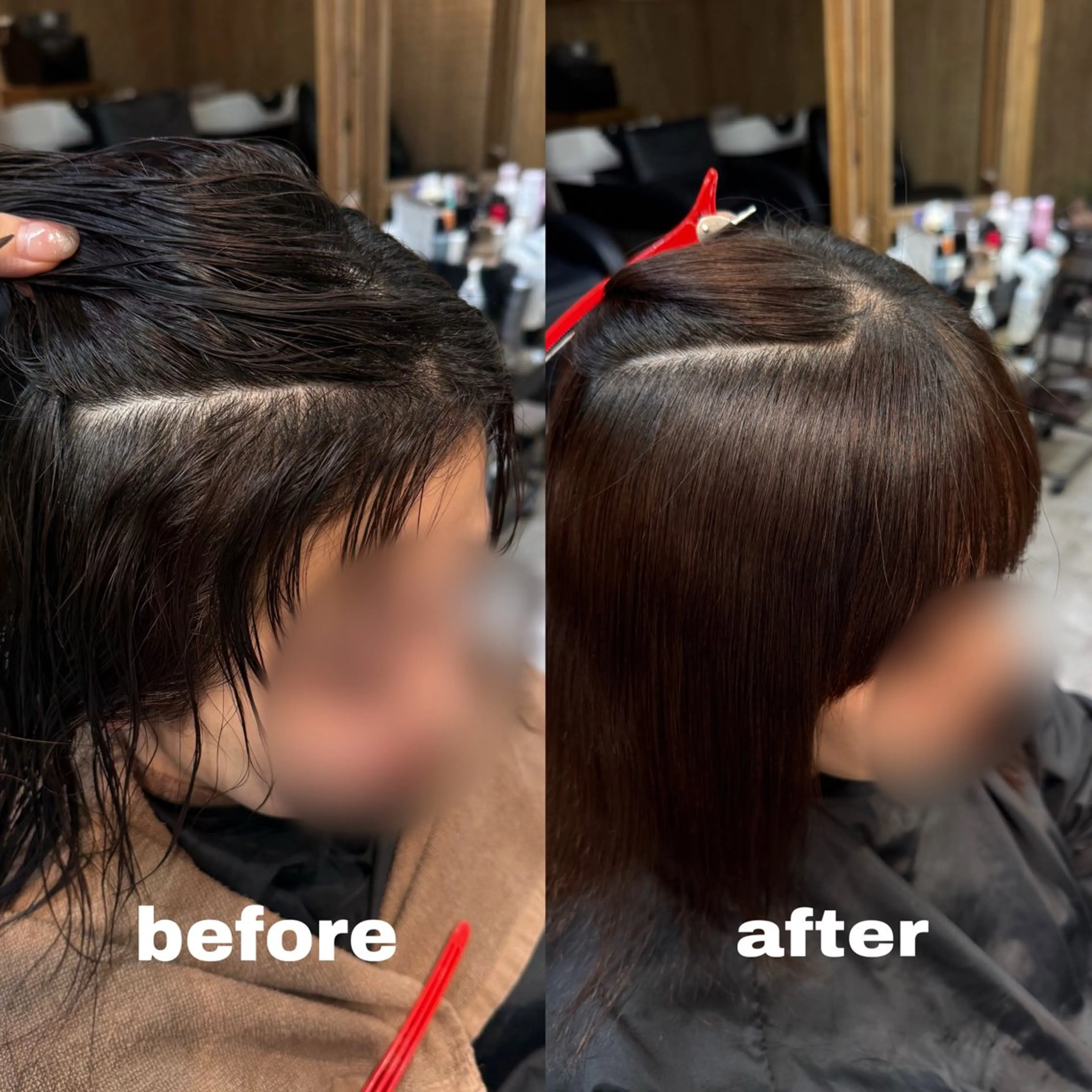 パーマ 縮毛矯正 カット 縮毛矯正 縮毛矯正/艶髪カラー /パーマ/ひふみ🌱のヘアスタイル