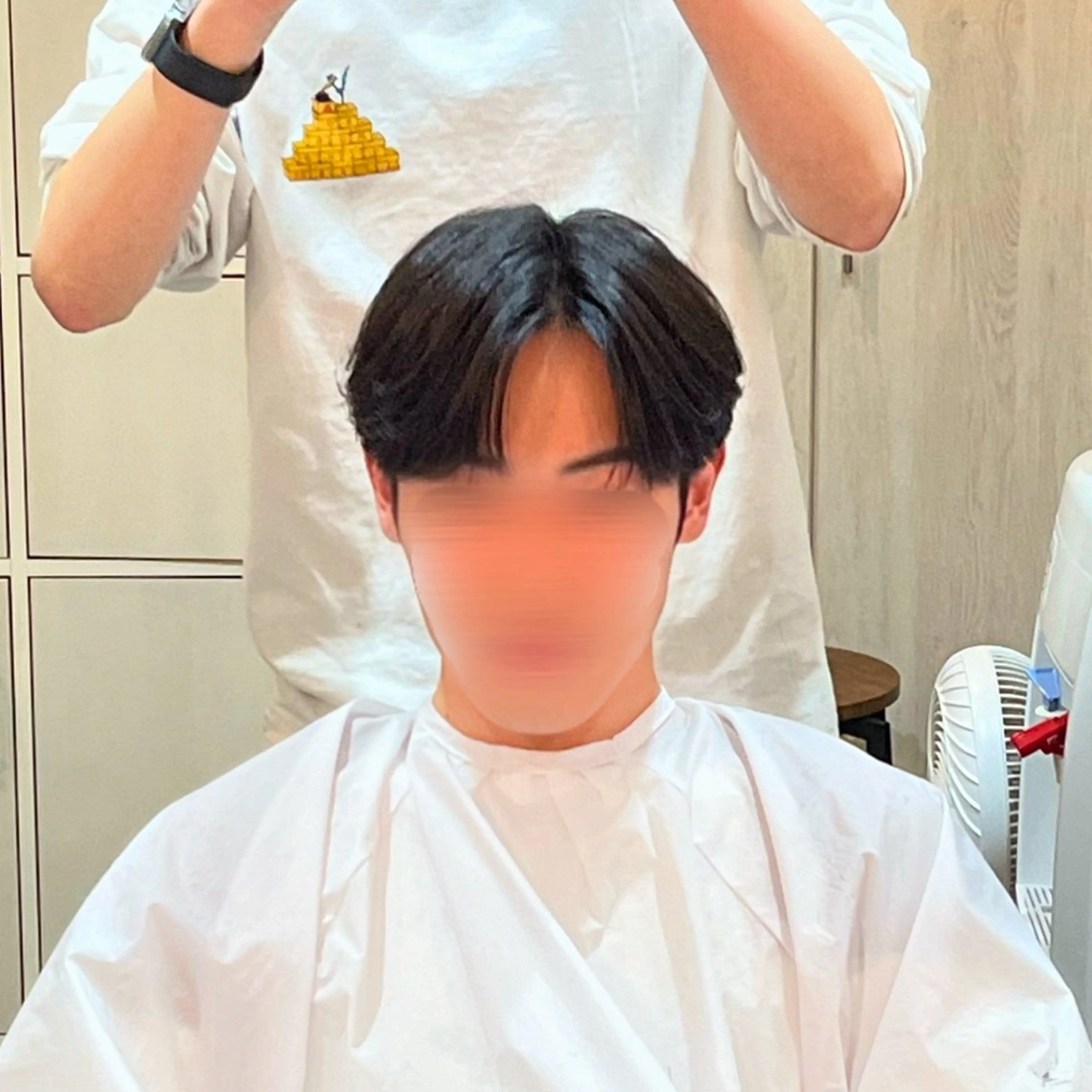 ショート メンズ センターパート FLAVA所属・吉祥寺メンズカット/ 韓国ヘア　渡邉壮太朗のヘアスタイル