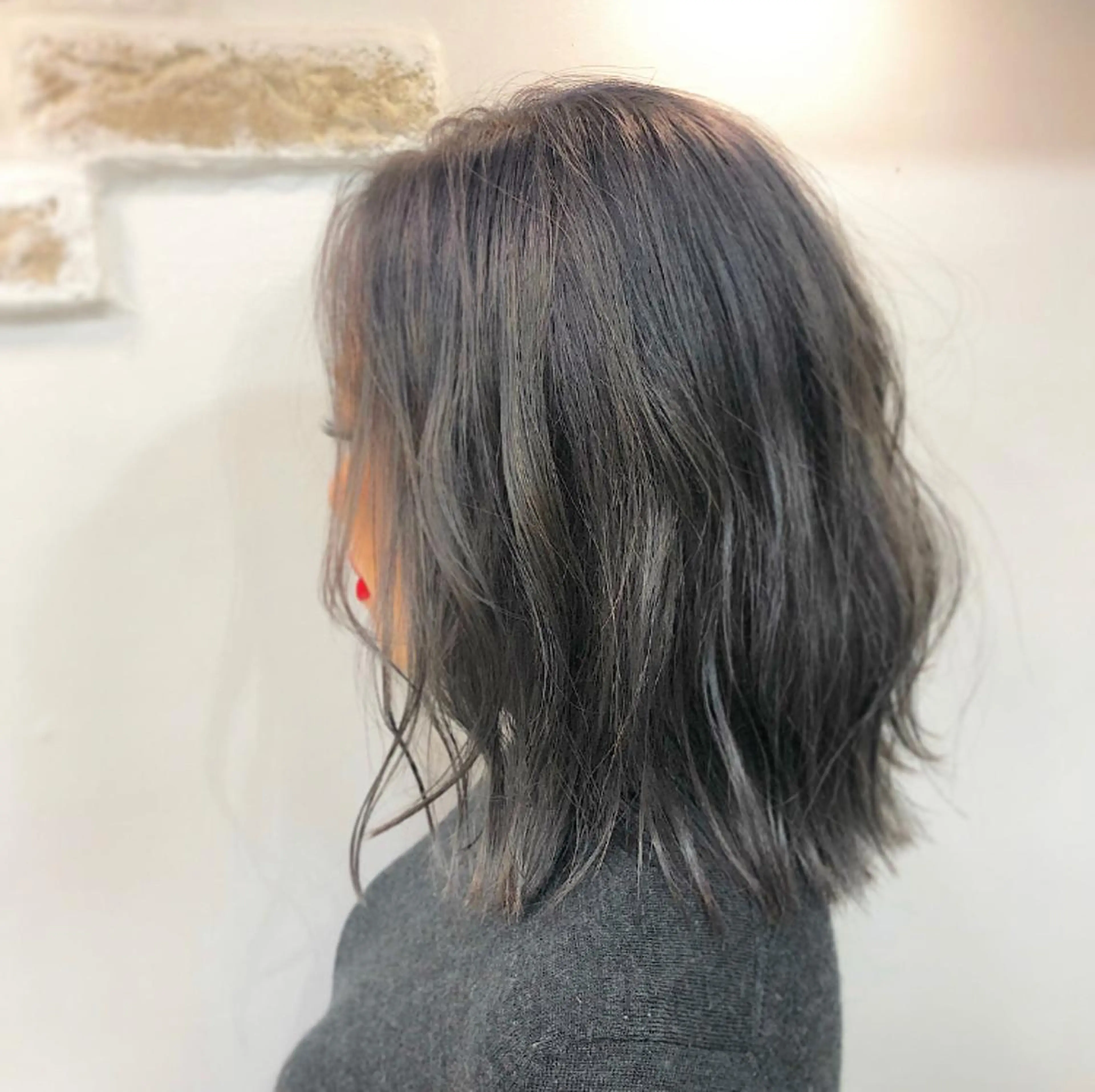 ミディアム カラー comfy すずなのヘアスタイル