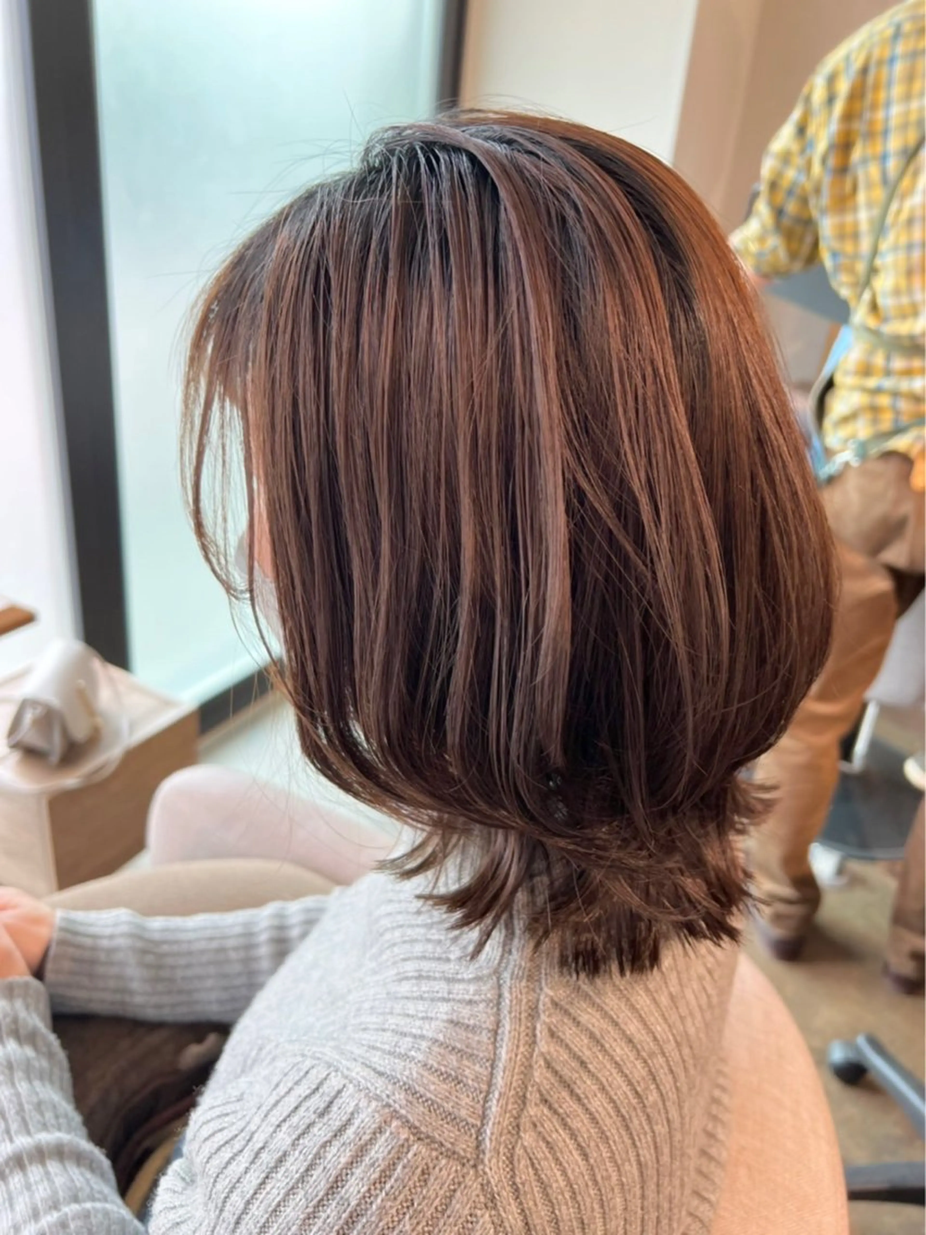 ミディアム カラー カット ヘアカラー HairRoom辻堂 Yuyama🕊のヘアスタイル