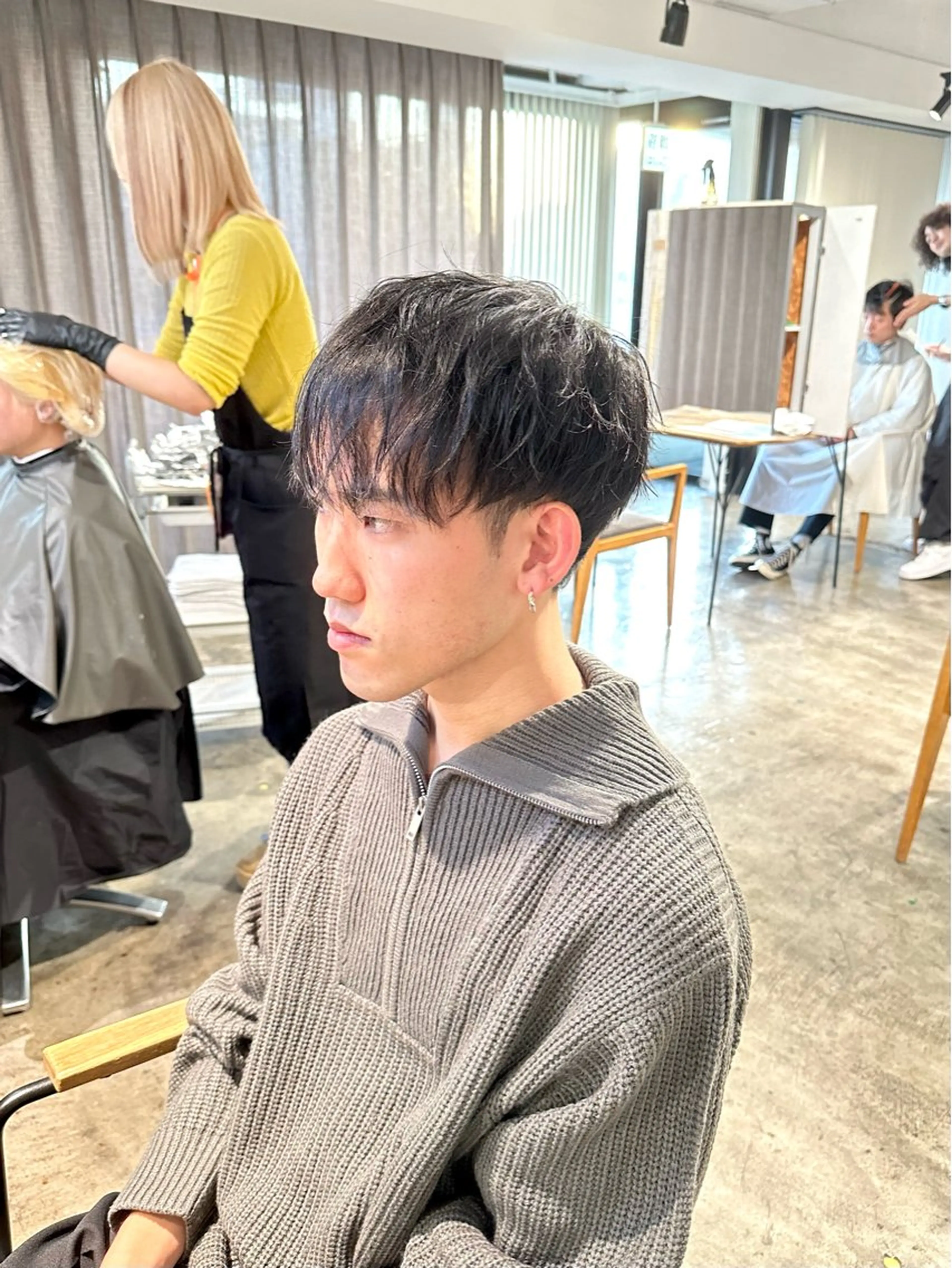 メンズ マッシュ メンズパーマ 刈り上げ カット 骨格補正施術/メンズ 専門美容師/YUYAのヘアスタイル