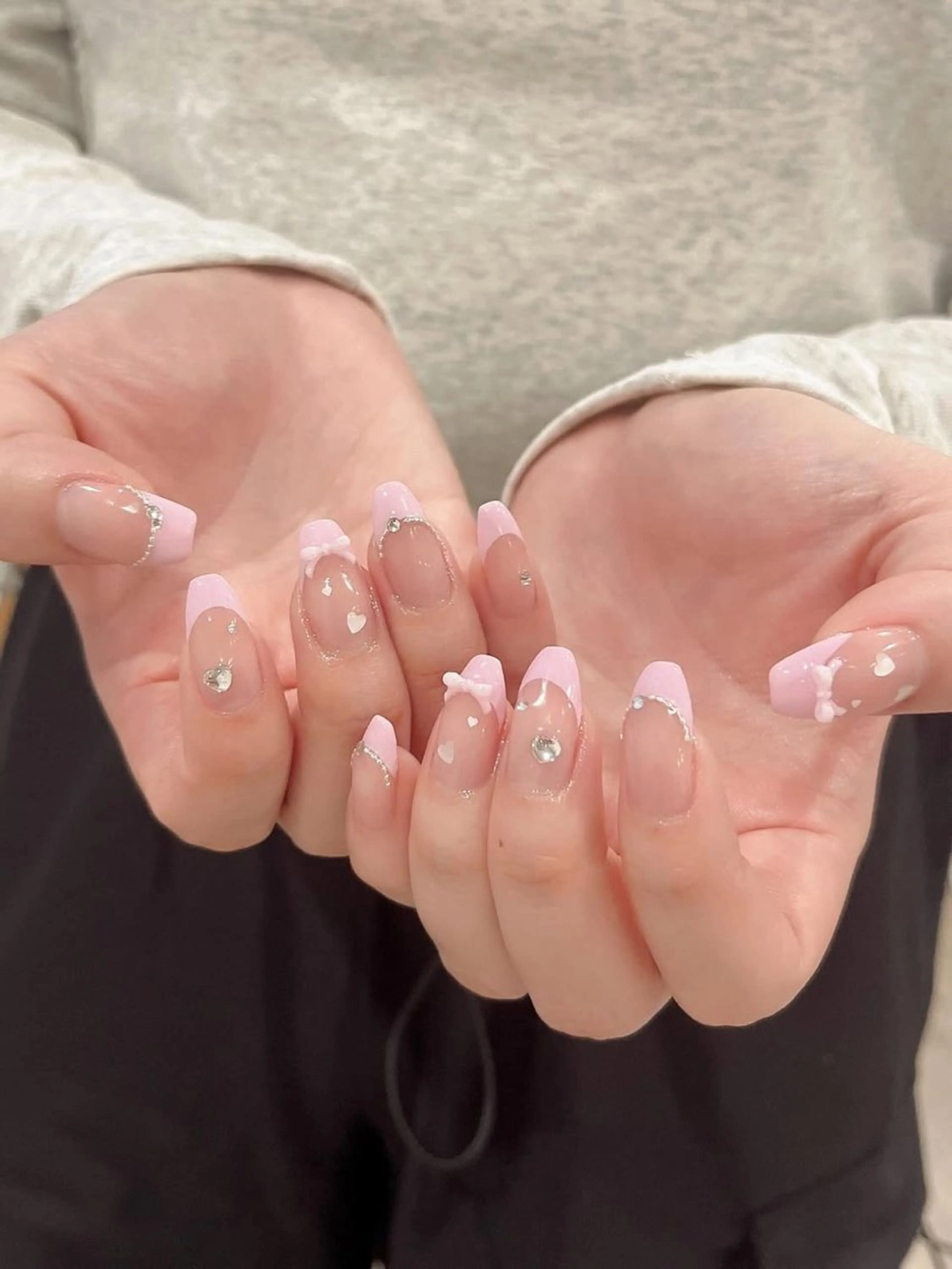 [チップ長さ出し10本] ワンカラー/フレンチ/マグネット/グラデーション🍒の写真