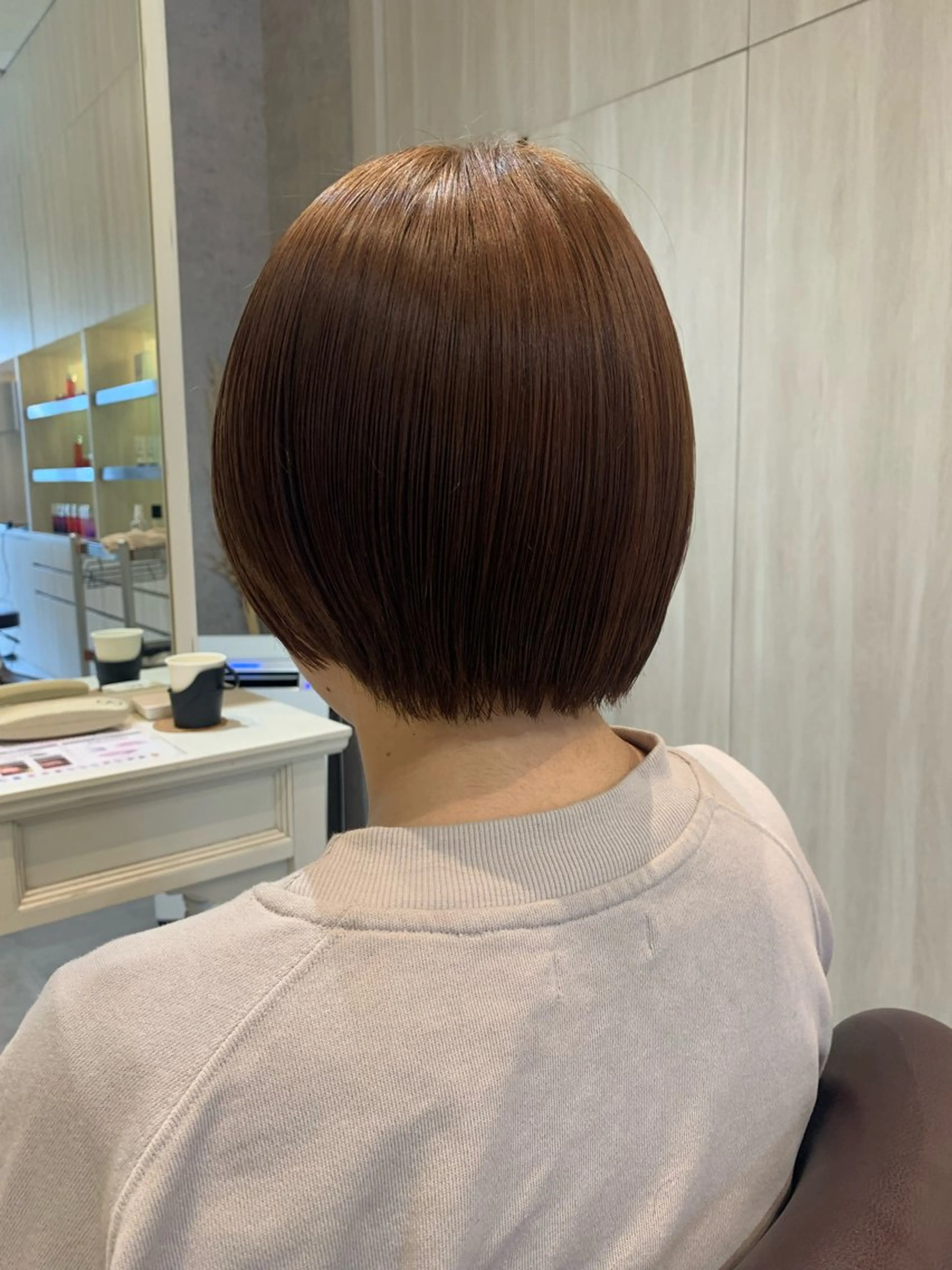 ショート カラー ボブ ショートヘア カット ヘアカラー トリートメント mulum hair dressing salon所属・yuuki🌷名古屋 栄　ベージュ/カラーのヘアスタイル