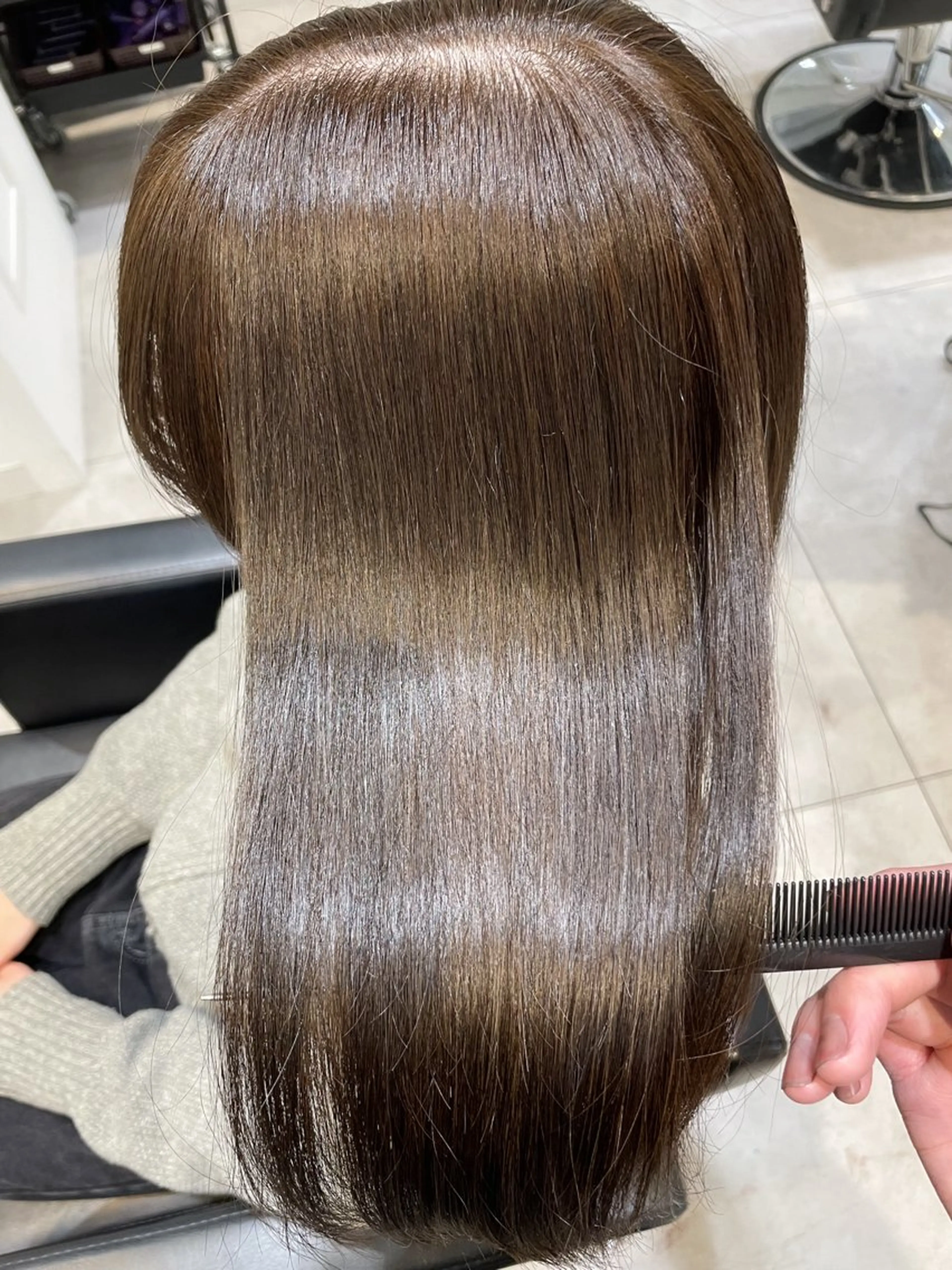 セミロング カラー カット ヘアカラー トリートメント 佐藤 悠汰のヘアスタイル