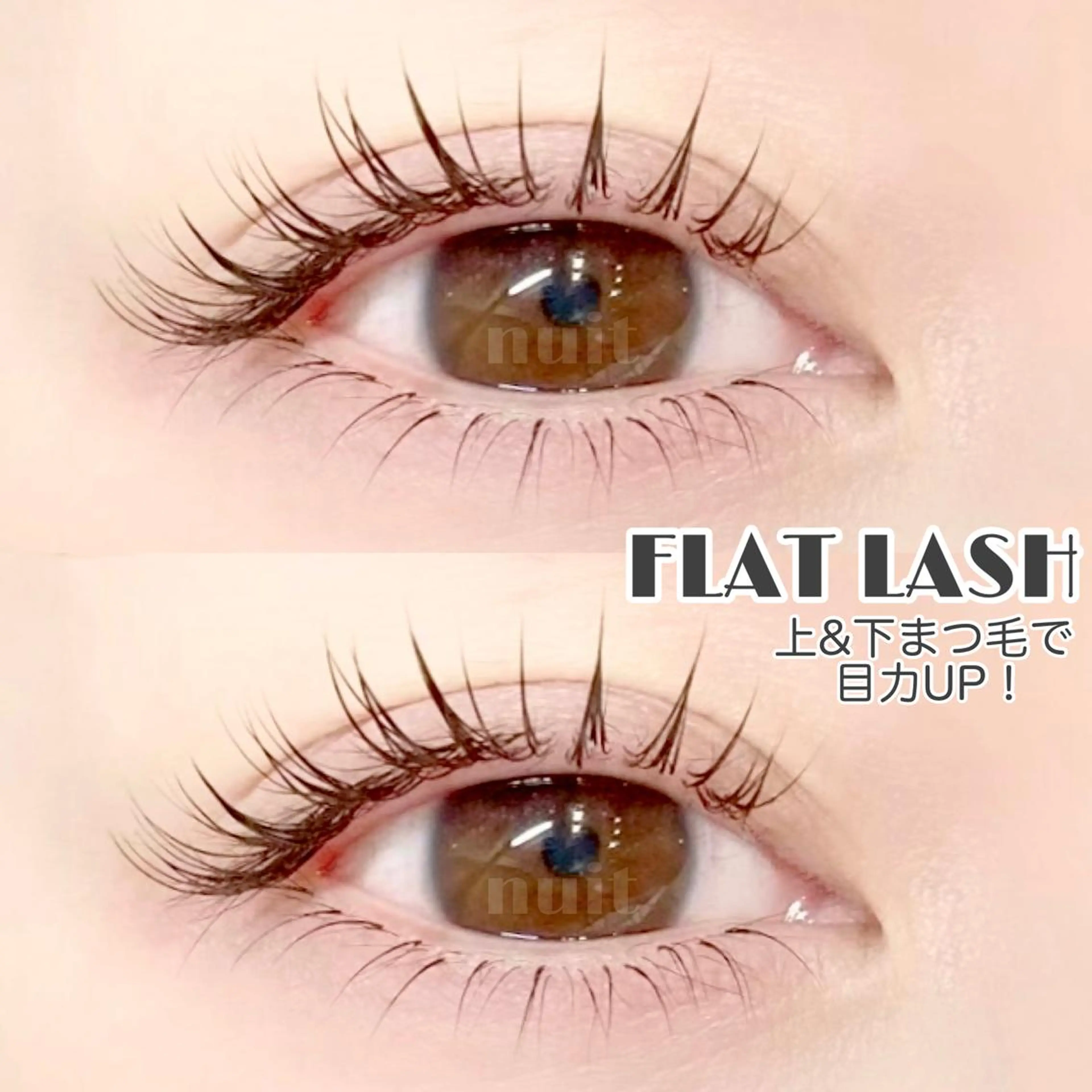 マツエク・マツパ フラットラッシュ マツエク eyelash  salon  nuit【ニュイ】所属・nuit 【ニュイ】 大宮 /　yucaのマツエク・マツパデザイン