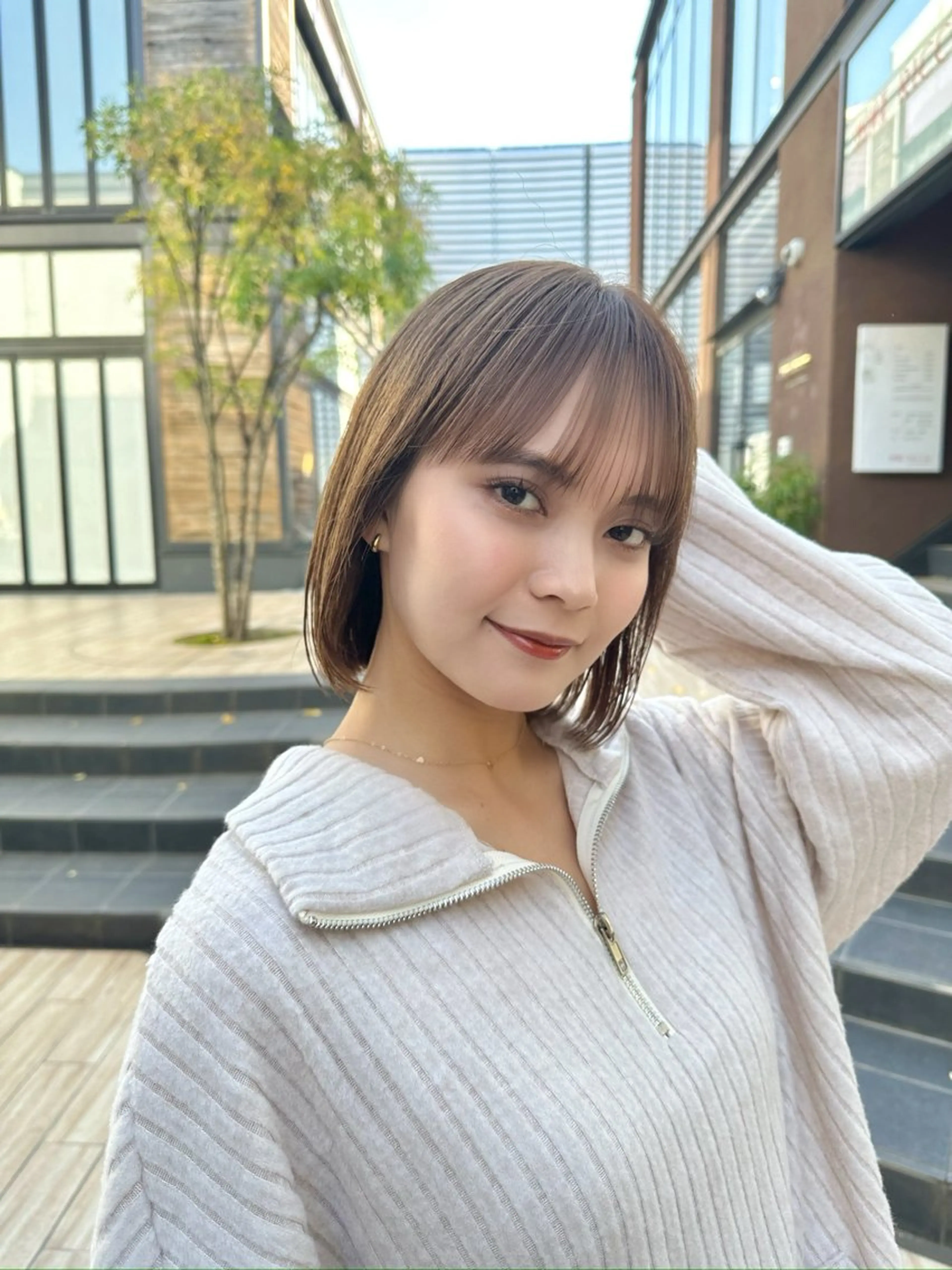 ミディアム 美髪縮毛矯正 /髪質改善のヘアスタイル