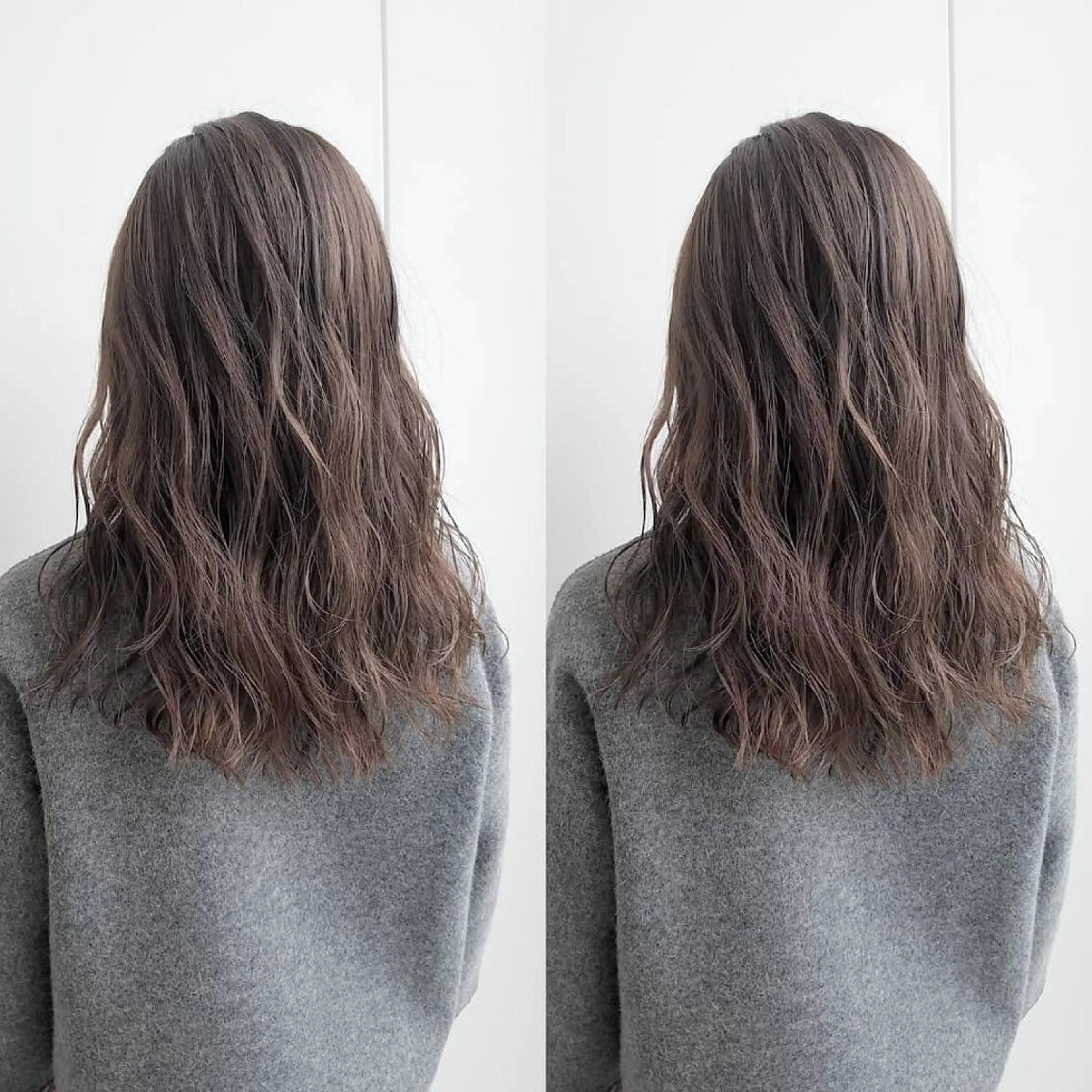 ミディアム カラー アッシュ ベージュカラー 透明感カラー ハイライトカラー ハイライト iplus✴ まつげ、眉毛、耳つぼのマツエク・マツパデザイン