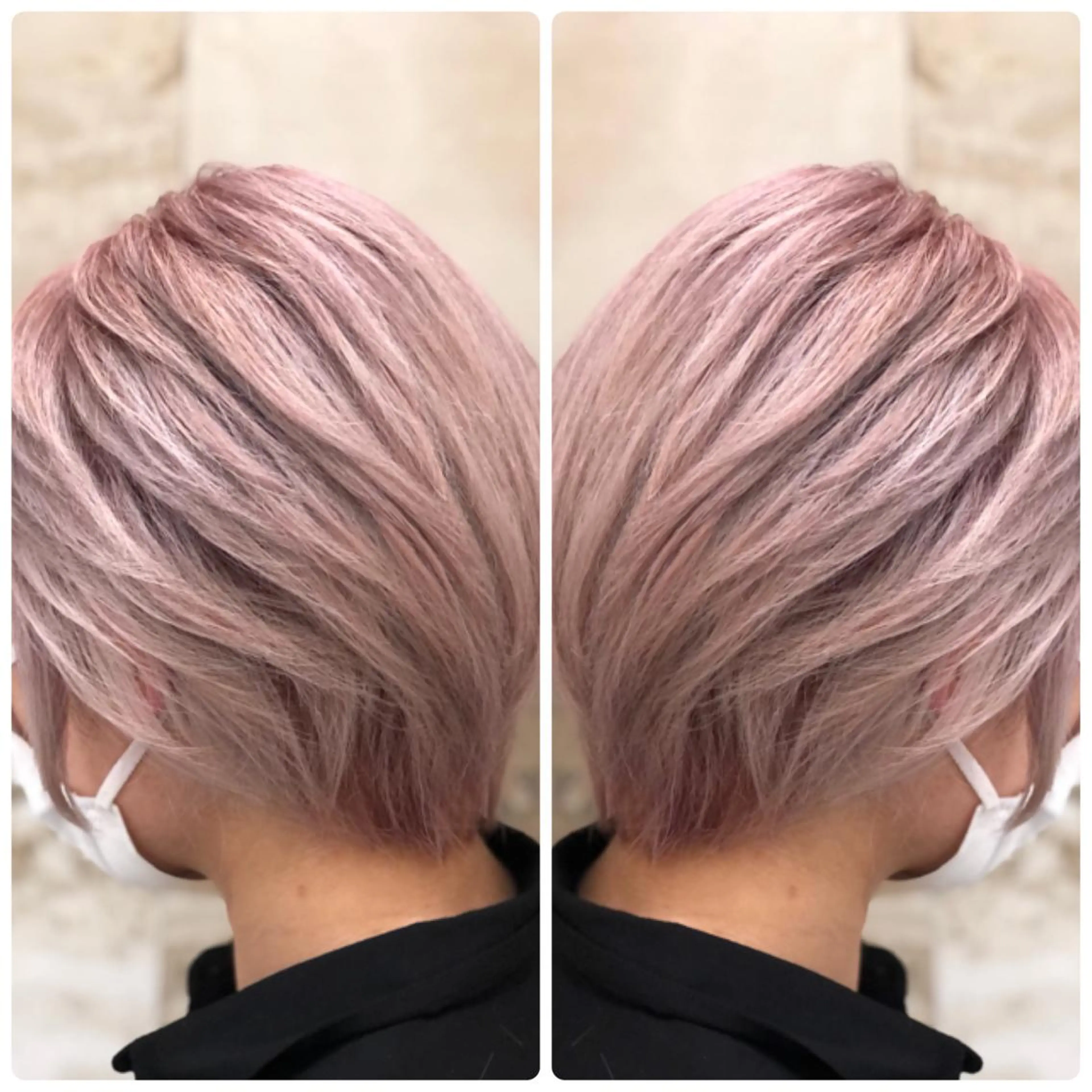 ショート カラー ピンクカラー ヘアカラー トリートメント 小山内 龍一郎 店長のヘアスタイル