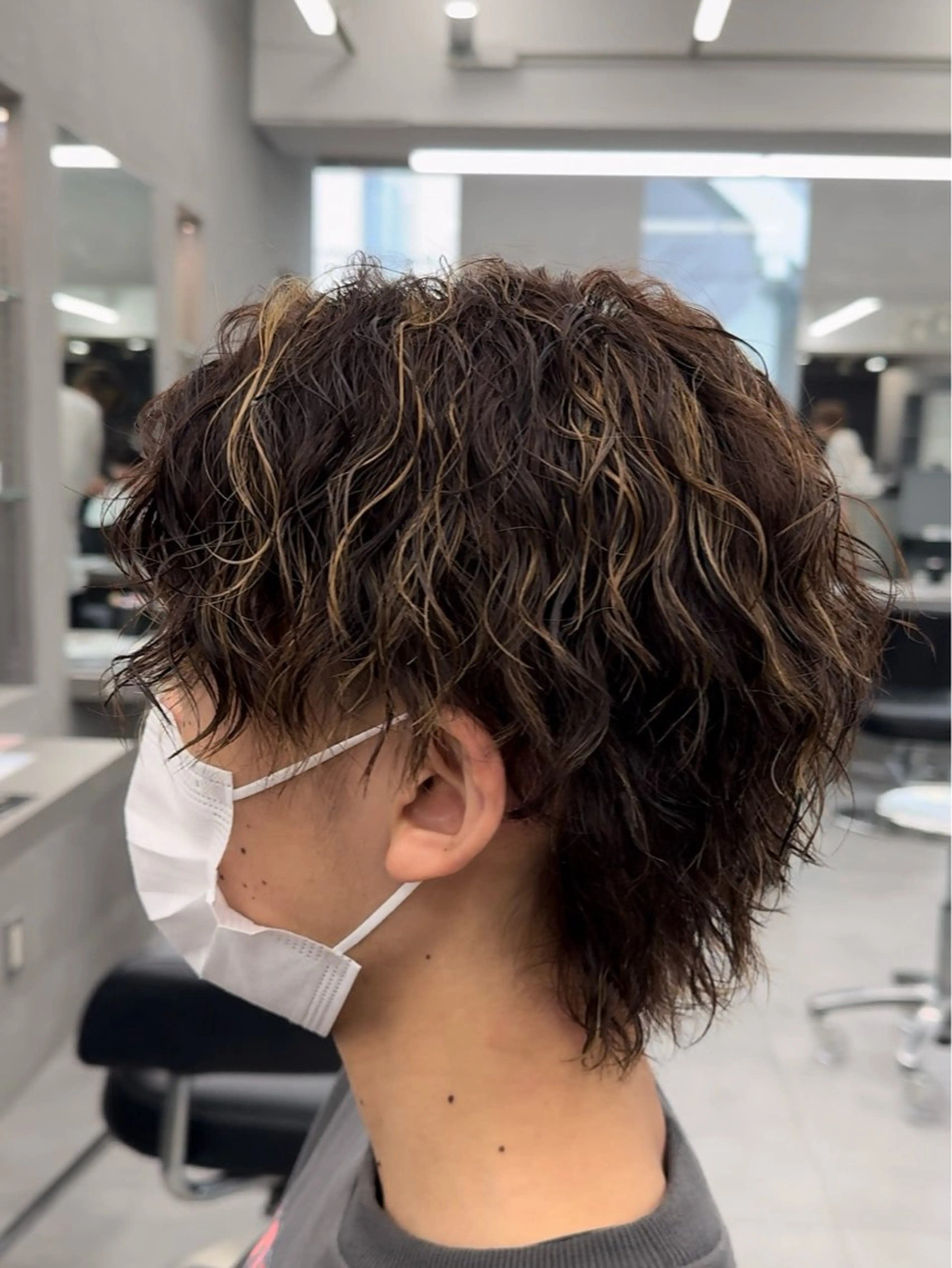 パーマ メンズ 🌀メンズパーマ🌀 縦落ち/波巻きのヘアスタイル